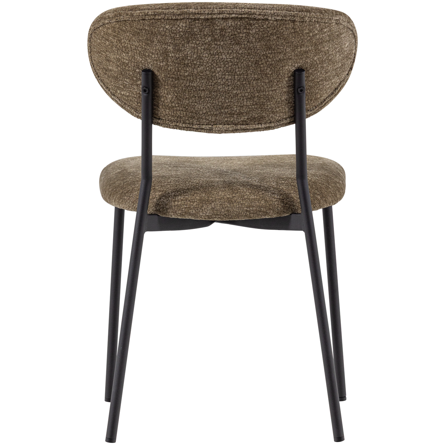 KJELD DINING CHAIR CHENILLE TEXTURED GREEN