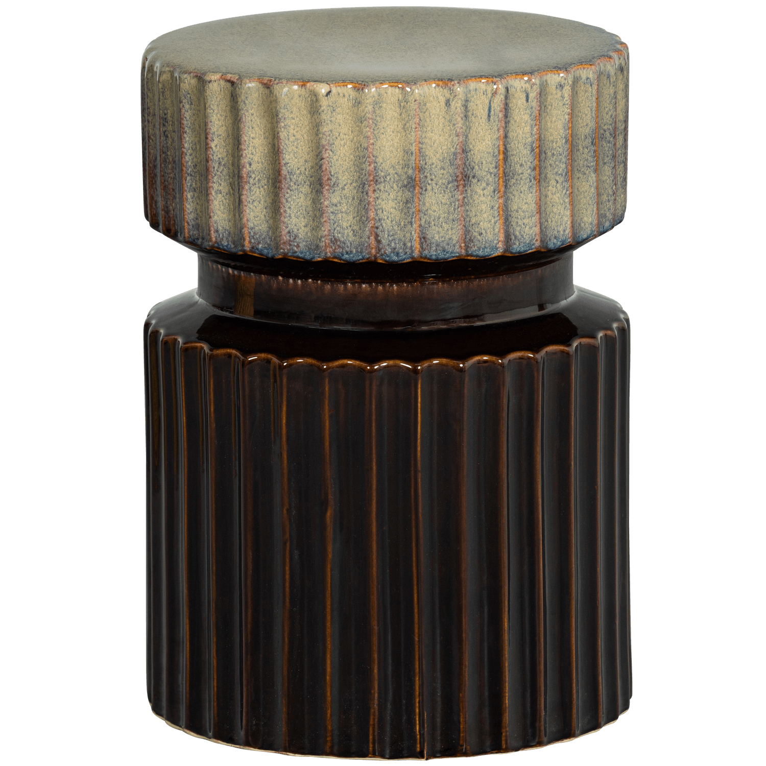 GEER SIDE TABLE CERAMIC ESPRESSO 48xØ35CM