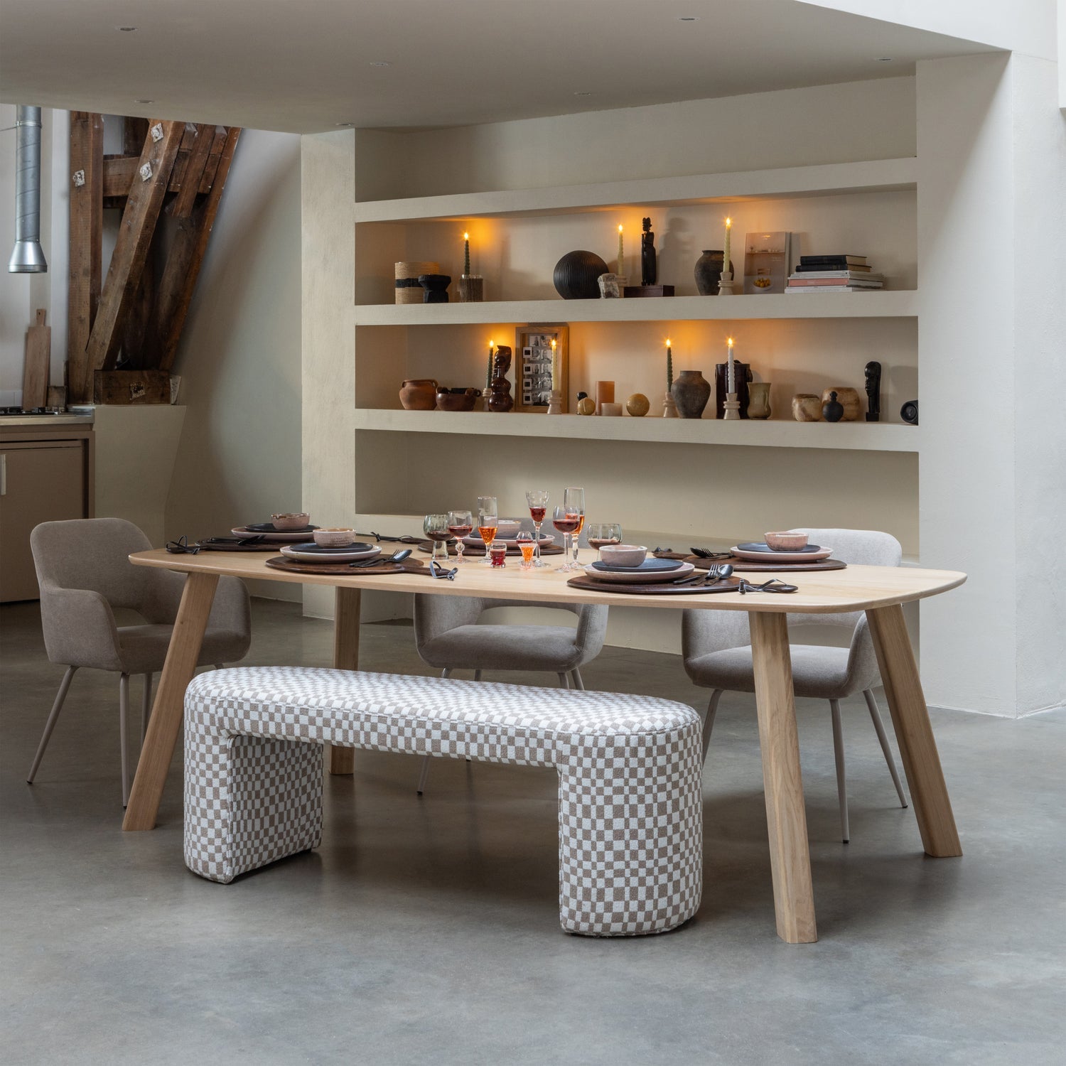 TABLO TABLE DANISH OVAL TGL 220x100CM TRANSPARANT [fsc]