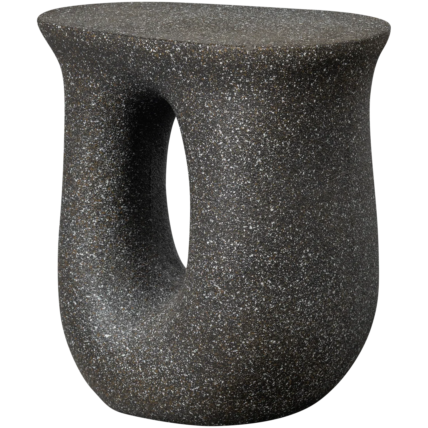 MOSON SIDE TABLE WITH DOTS BLACK