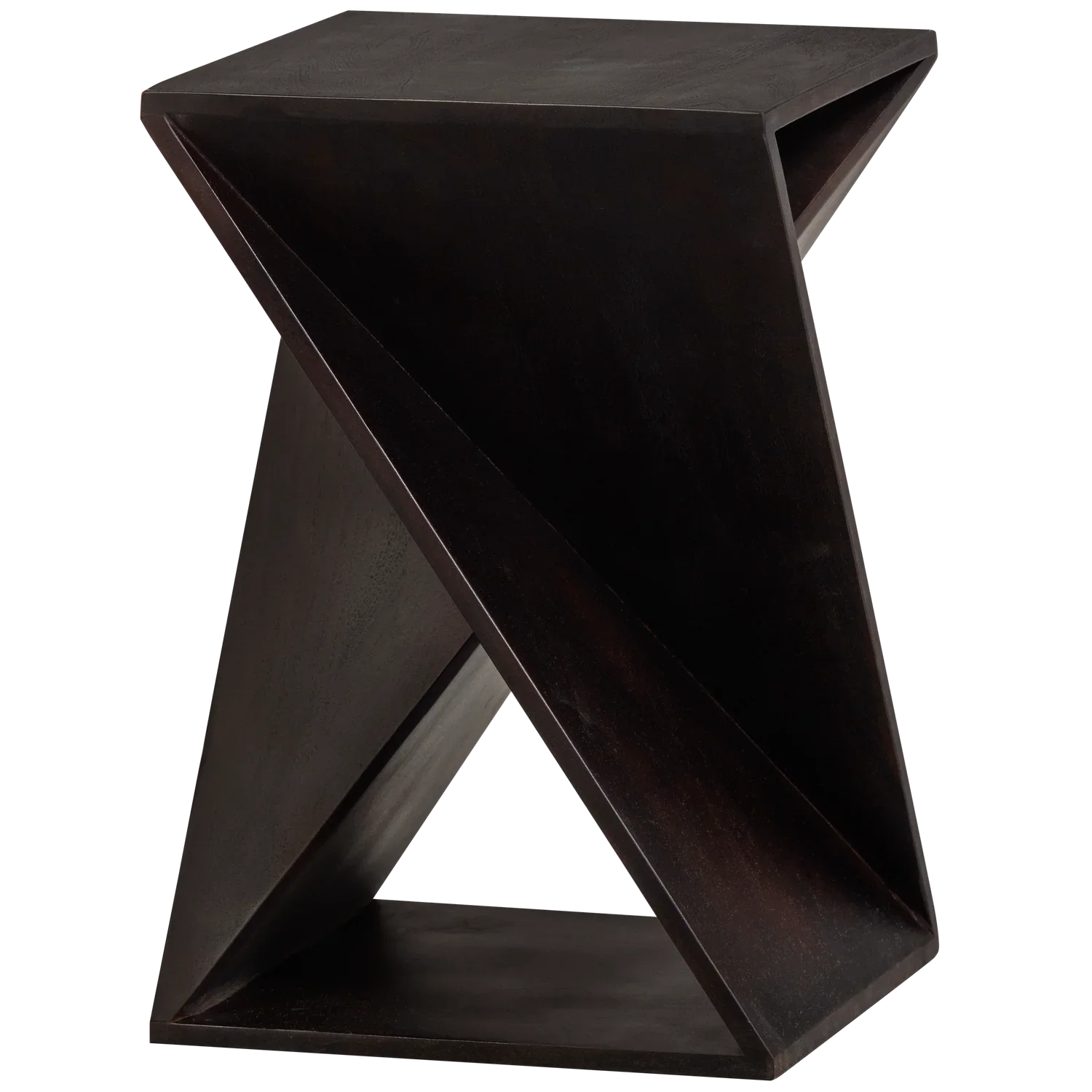 IKEM SIDE TABLE ACACIA WOOD DARK BROWN