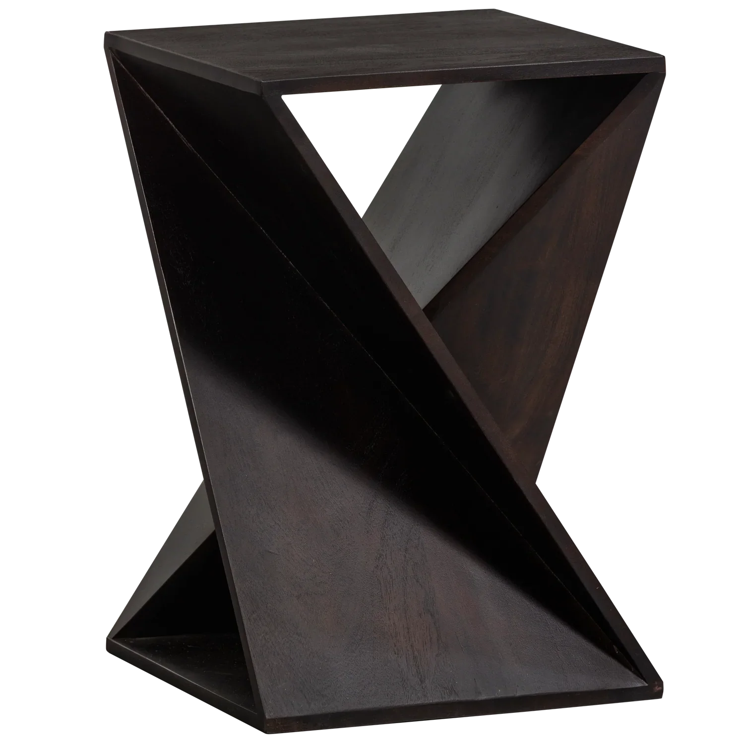 IKEM SIDE TABLE ACACIA WOOD DARK BROWN