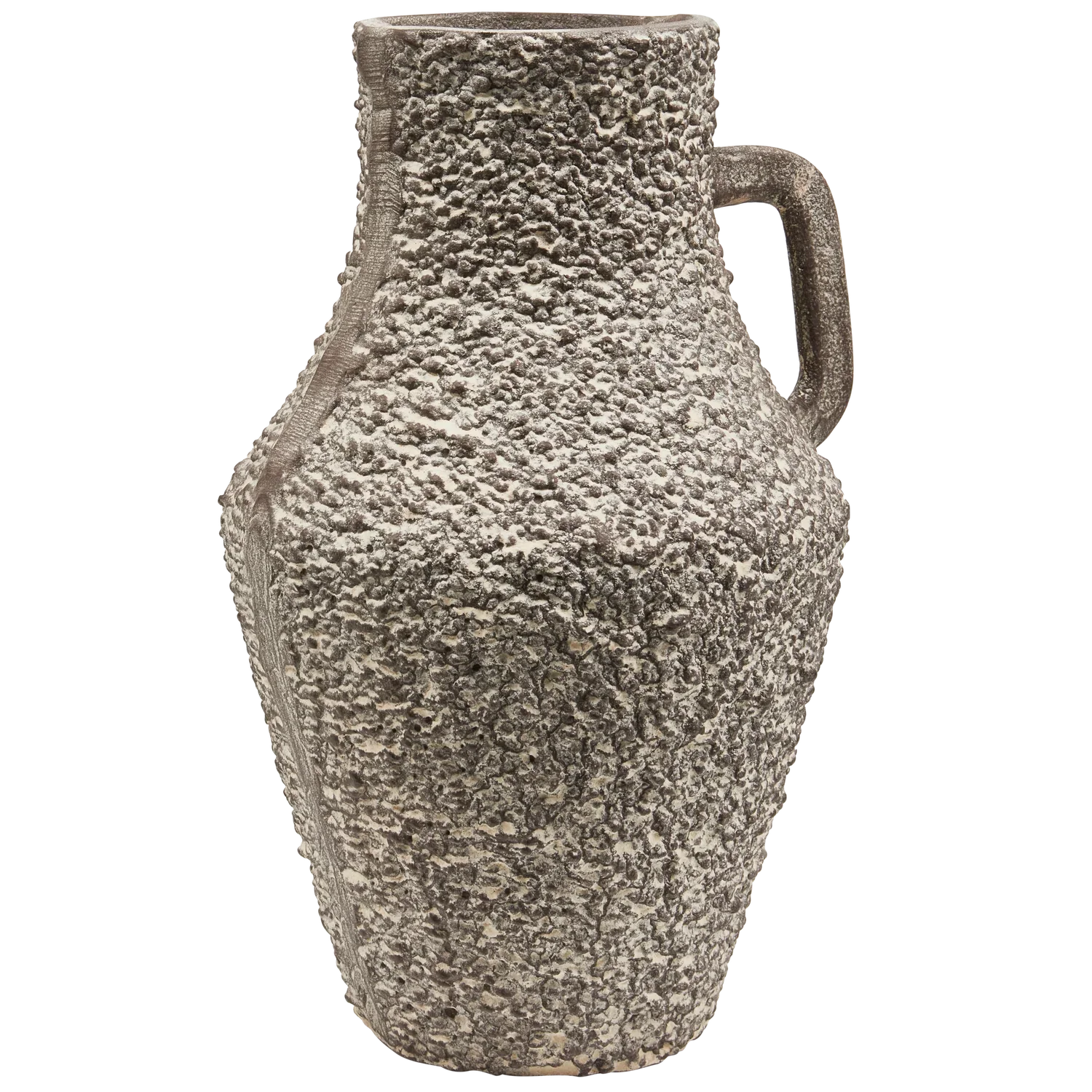 TABIA VASE ALUMINUM DARK BROWN