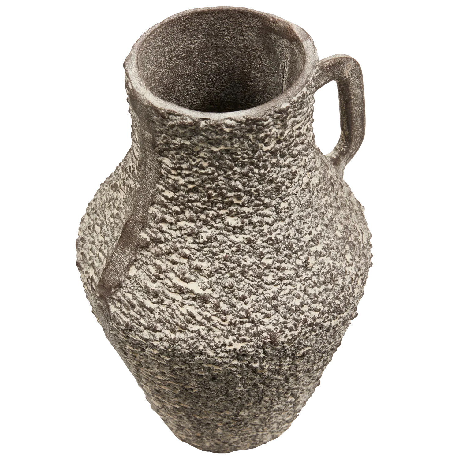 TABIA VASE ALUMINUM DARK BROWN