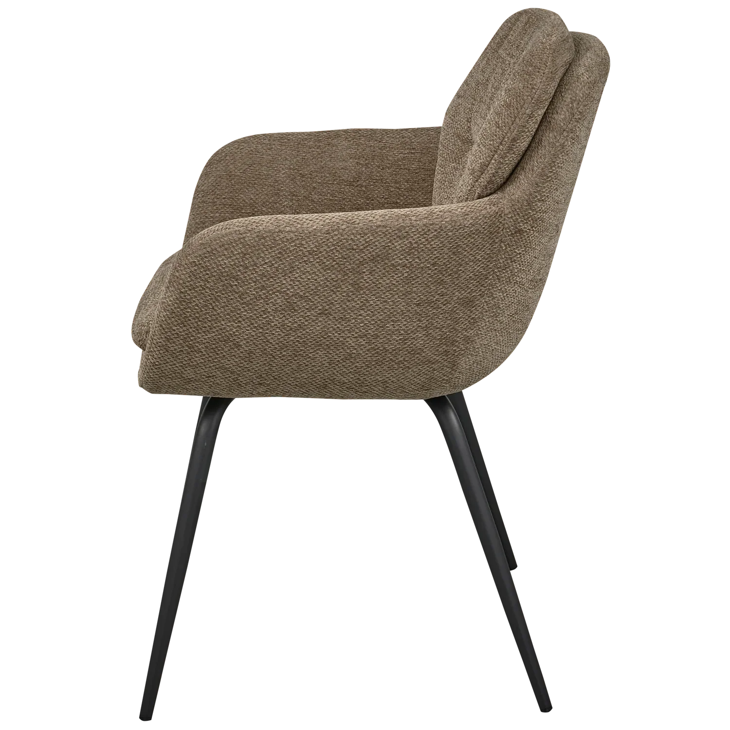 RUNA DINING CHAIR CHENILLE DARK SAND