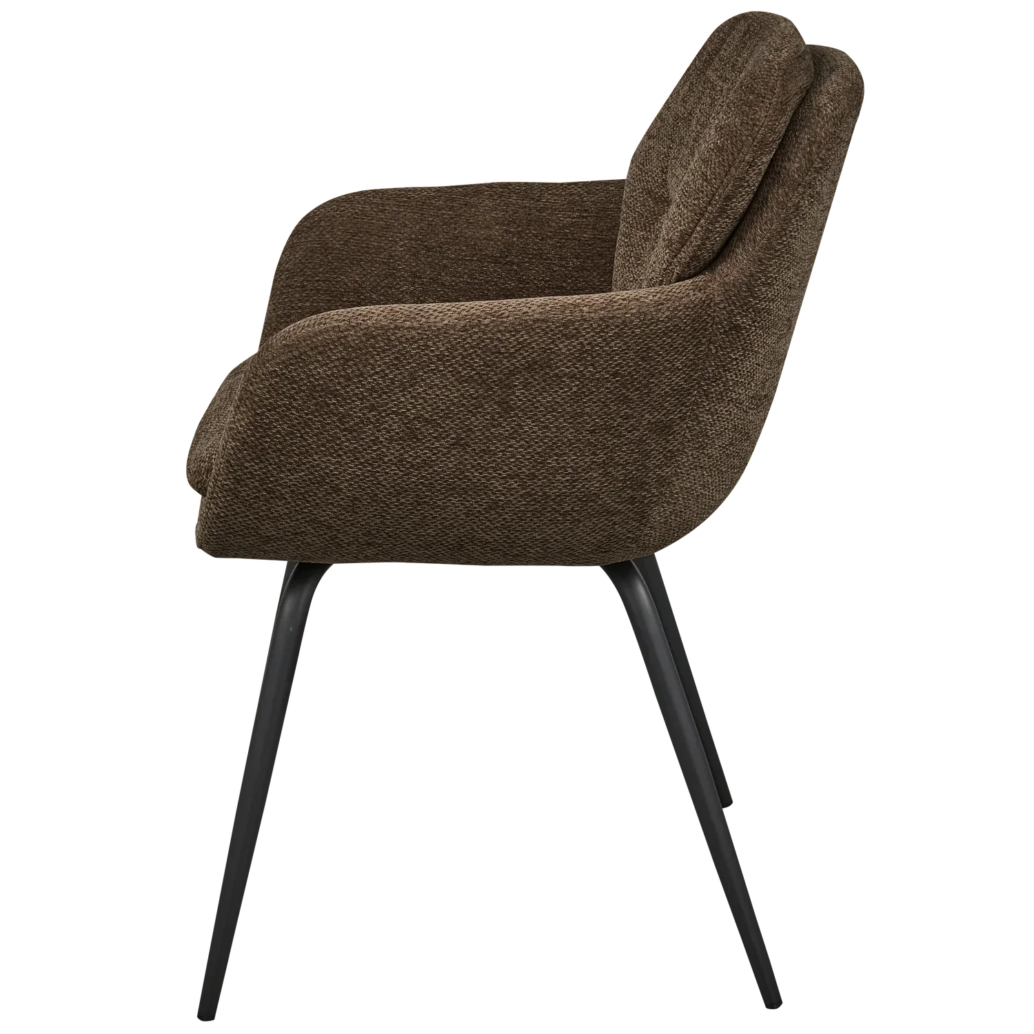 RUNA DINING CHAIR CHENILLE WARM BROWN
