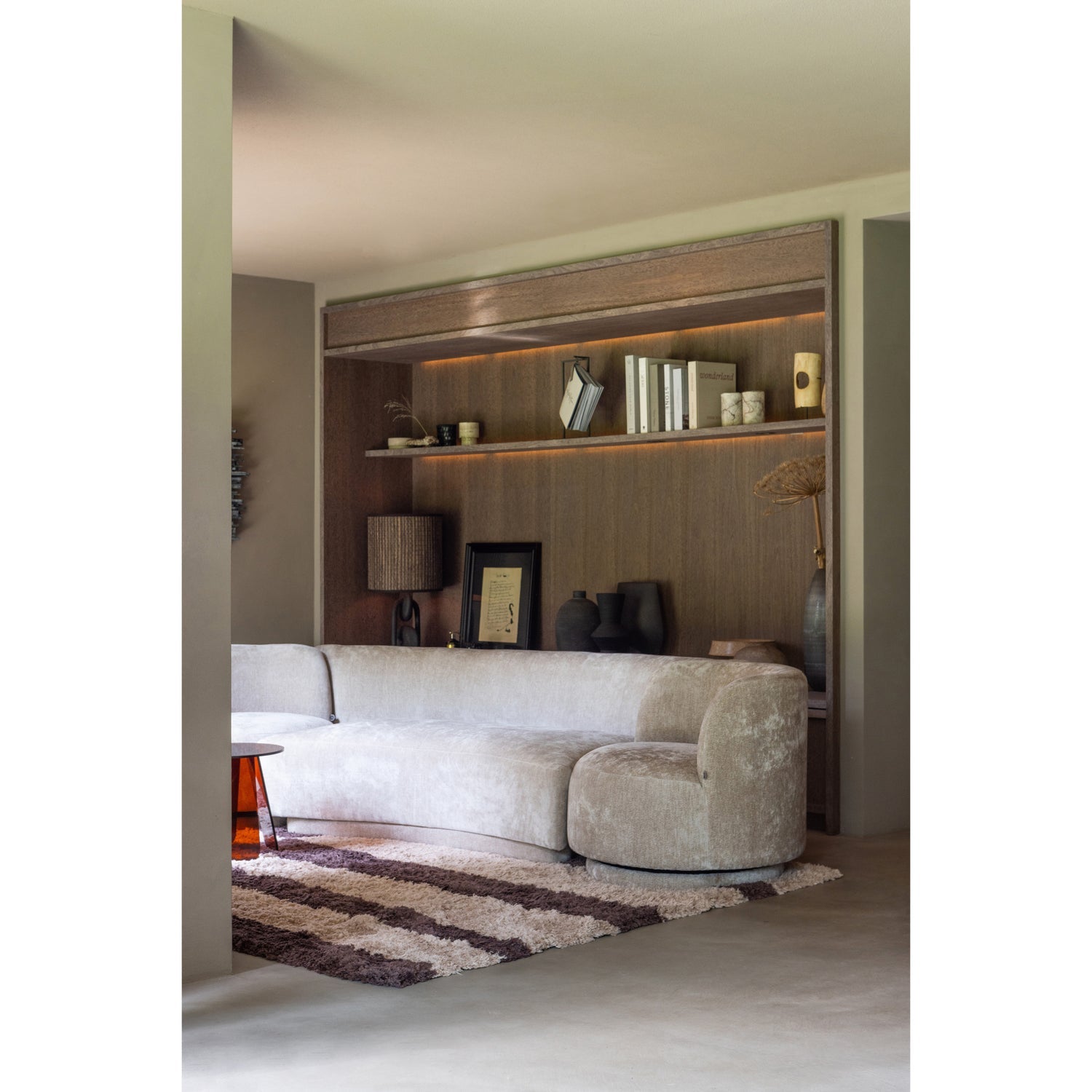 WOOOD canapea 2 locuri POPULAR | 100% Pes | Natural | 72x215x97 cm