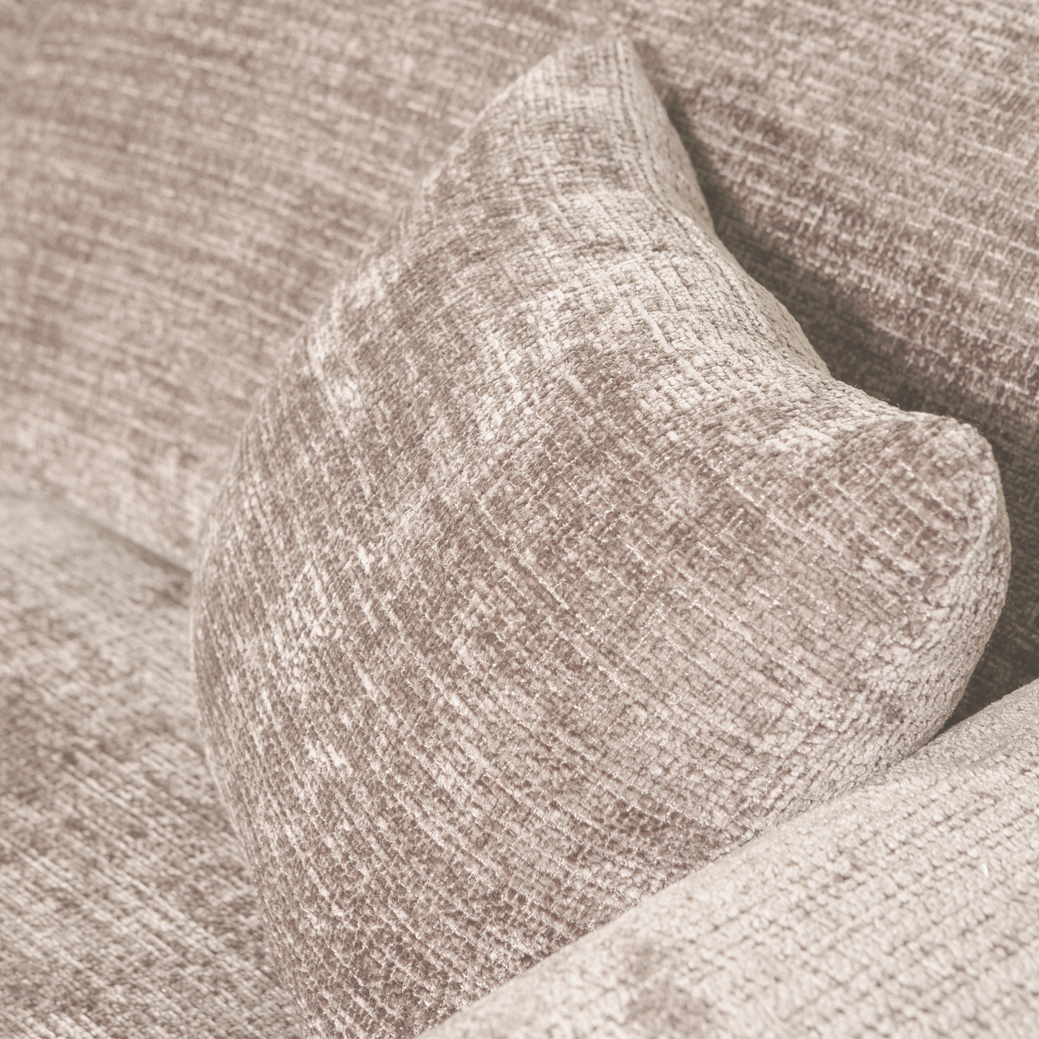 CLOUD CHAISE LONGUE SOFA LEFT CHENILLE NATURAL