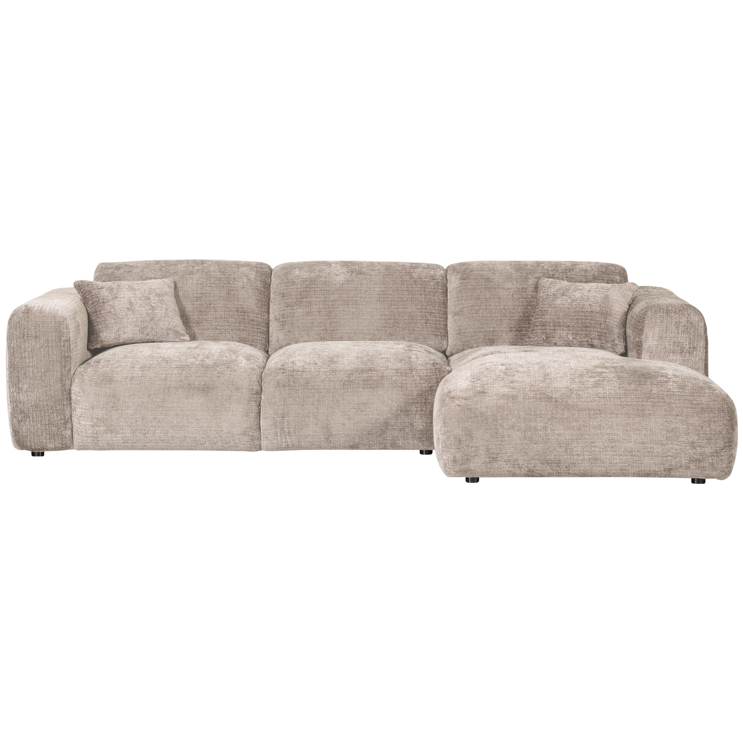 CLOUD CHAISE LONGUE SOFA RIGHT CHENILLE NATURAL
