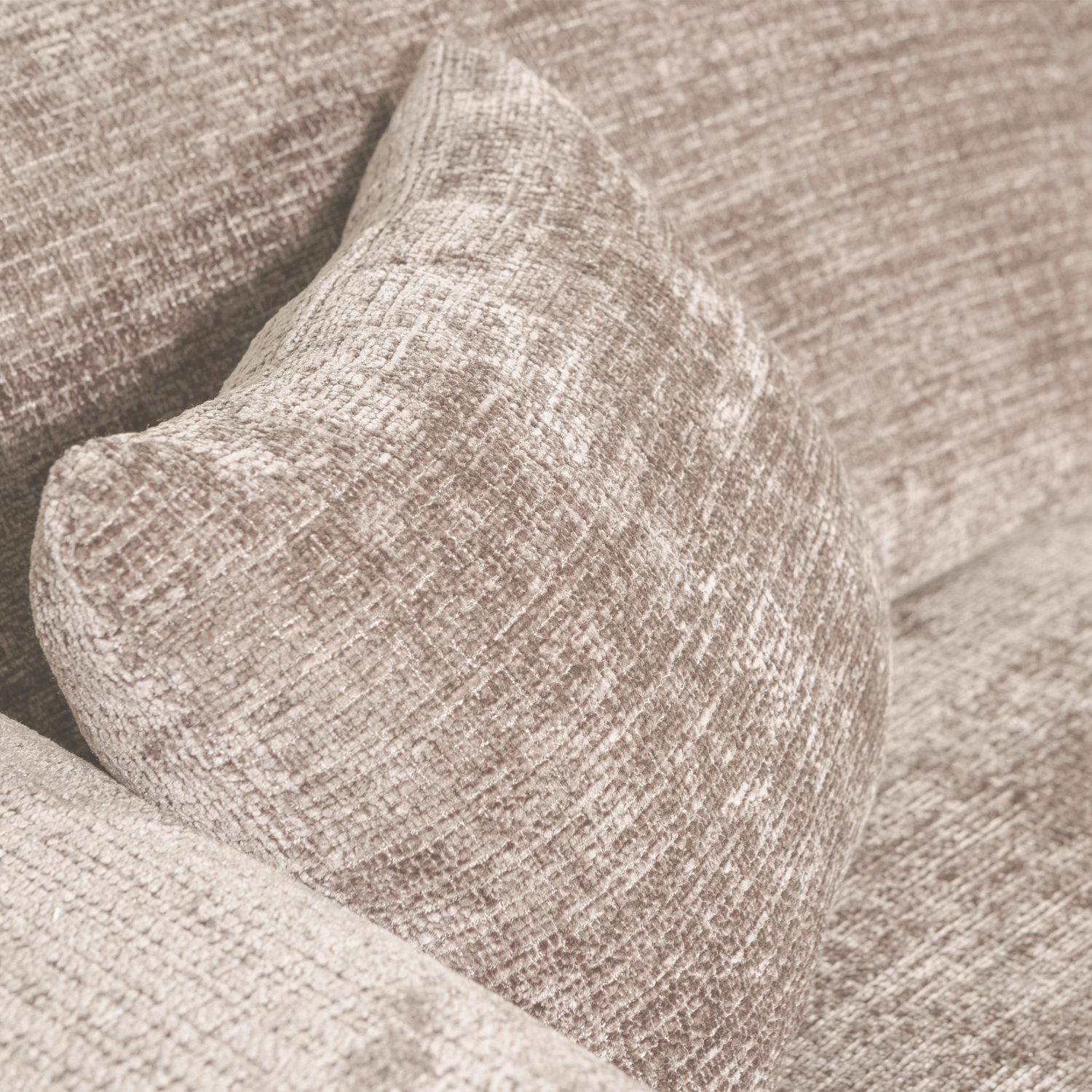 CLOUD CHAISE LONGUE SOFA RIGHT CHENILLE NATURAL