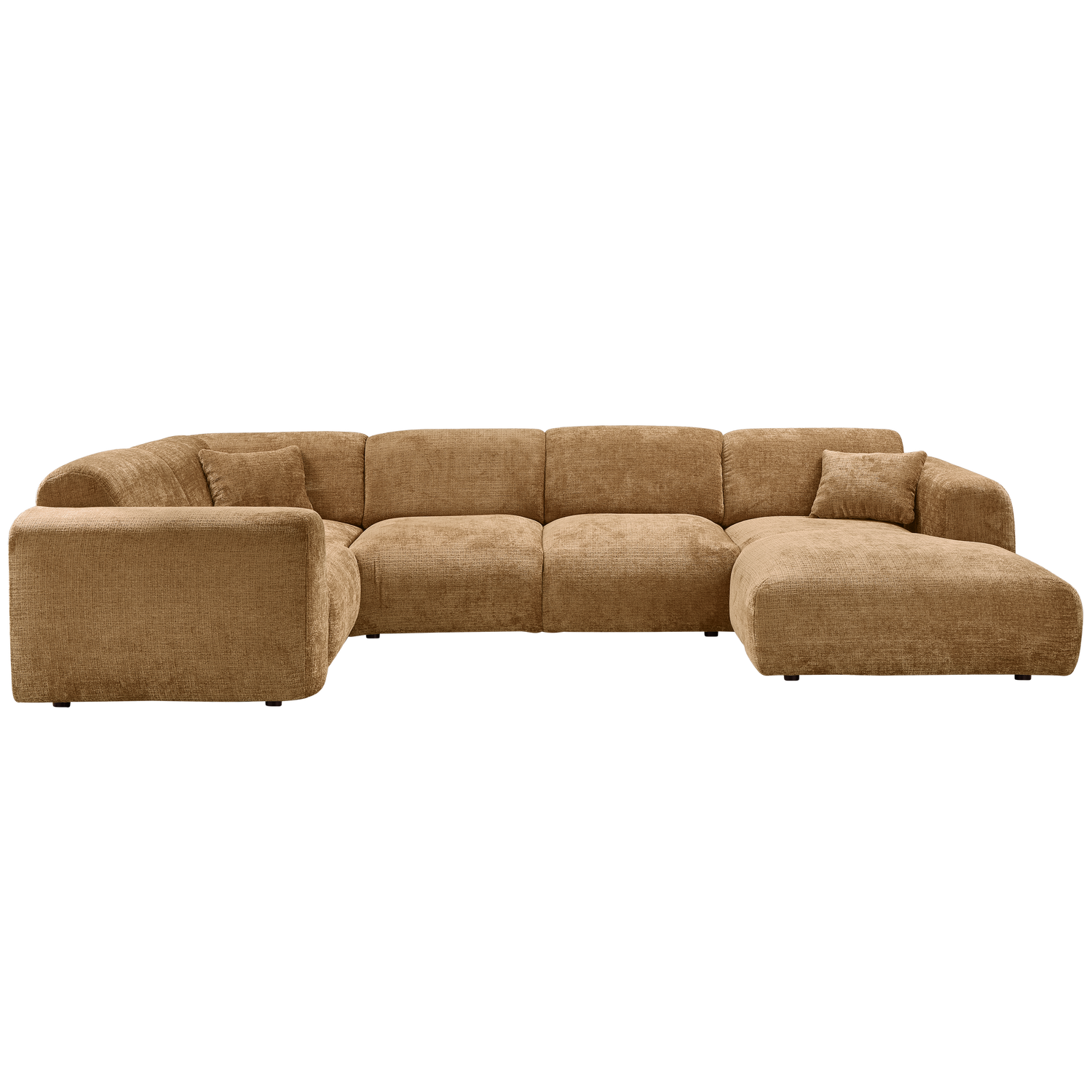 WOOOD canapea colt CLOUD | 100% Pes | Galben | 80x345x198 cm