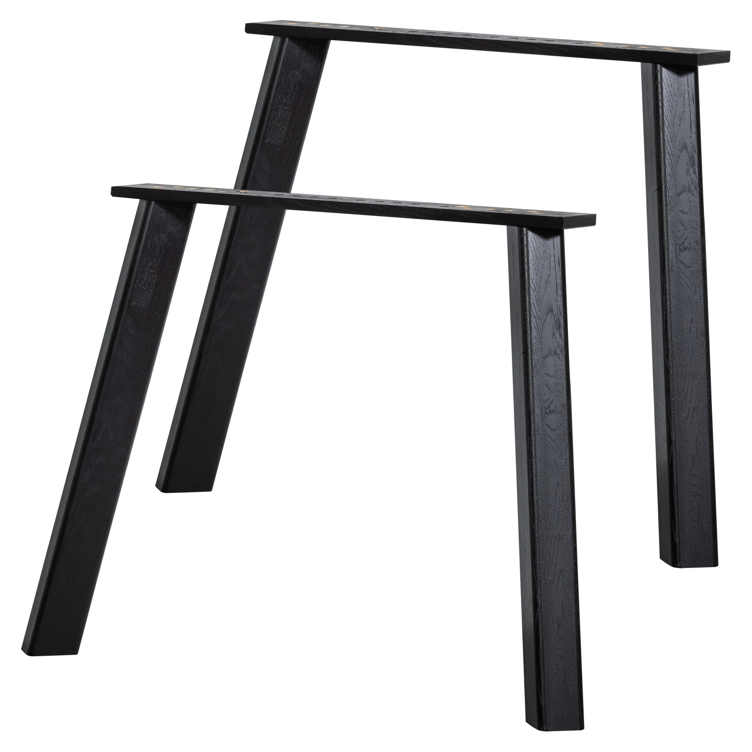 WOOOD picioare masa HAARLEM 4-POSITION | Stejar | Negru | 73x79x11 cm