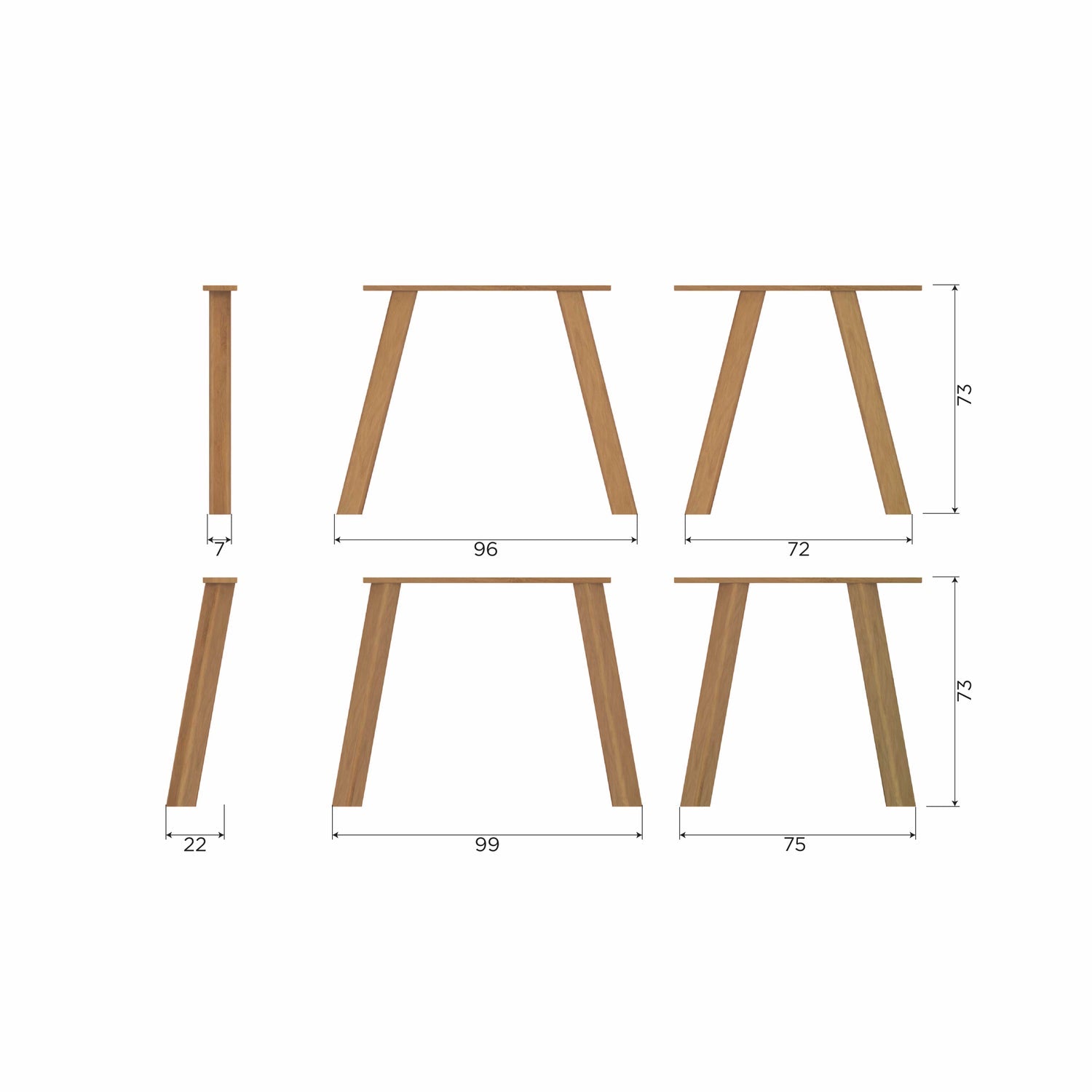 TABLO TABLE DANISH OVAL TGL 180x100CM TRANSPARANT [fsc]