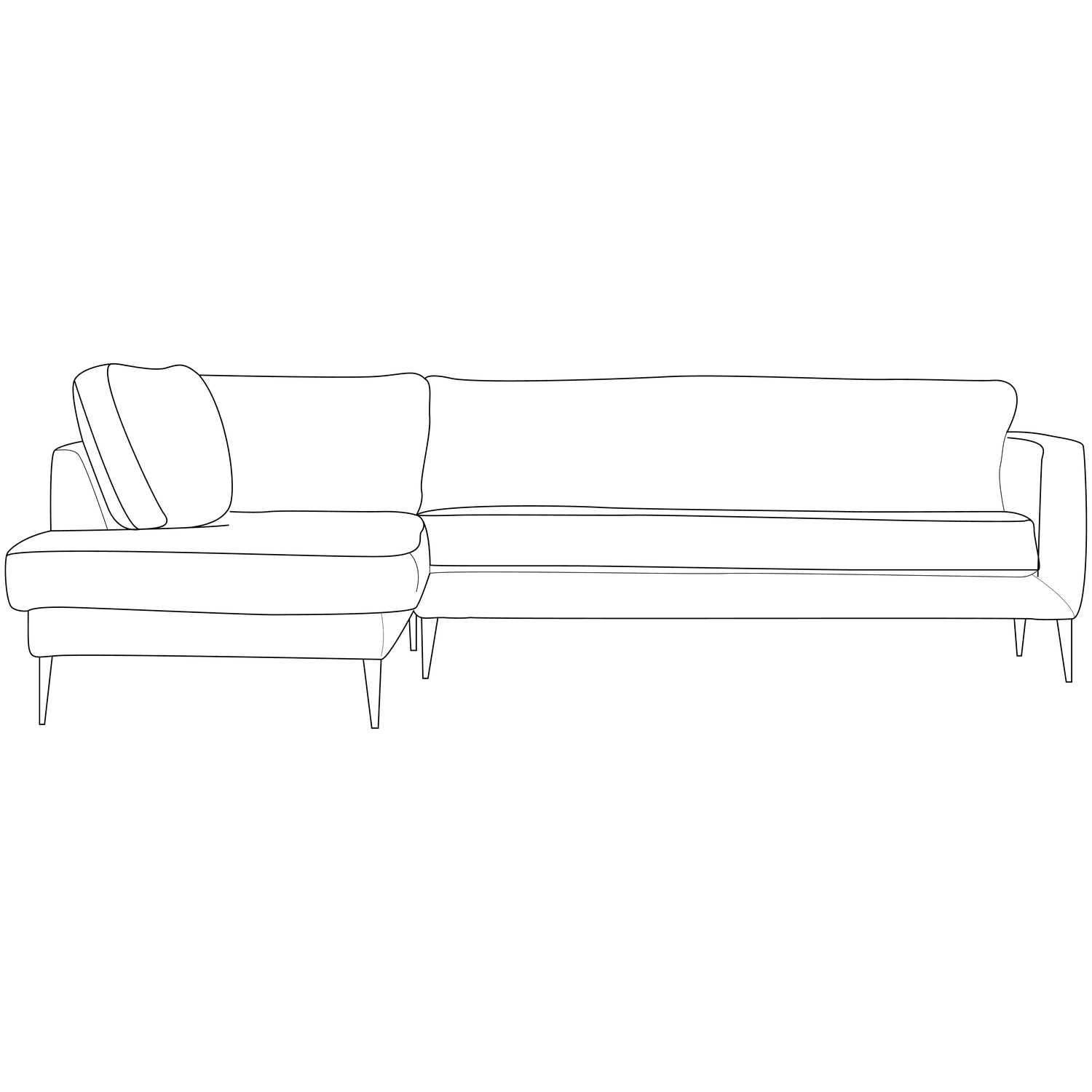 CREW CORNER SOFA LEFT FABRIC NATURAL