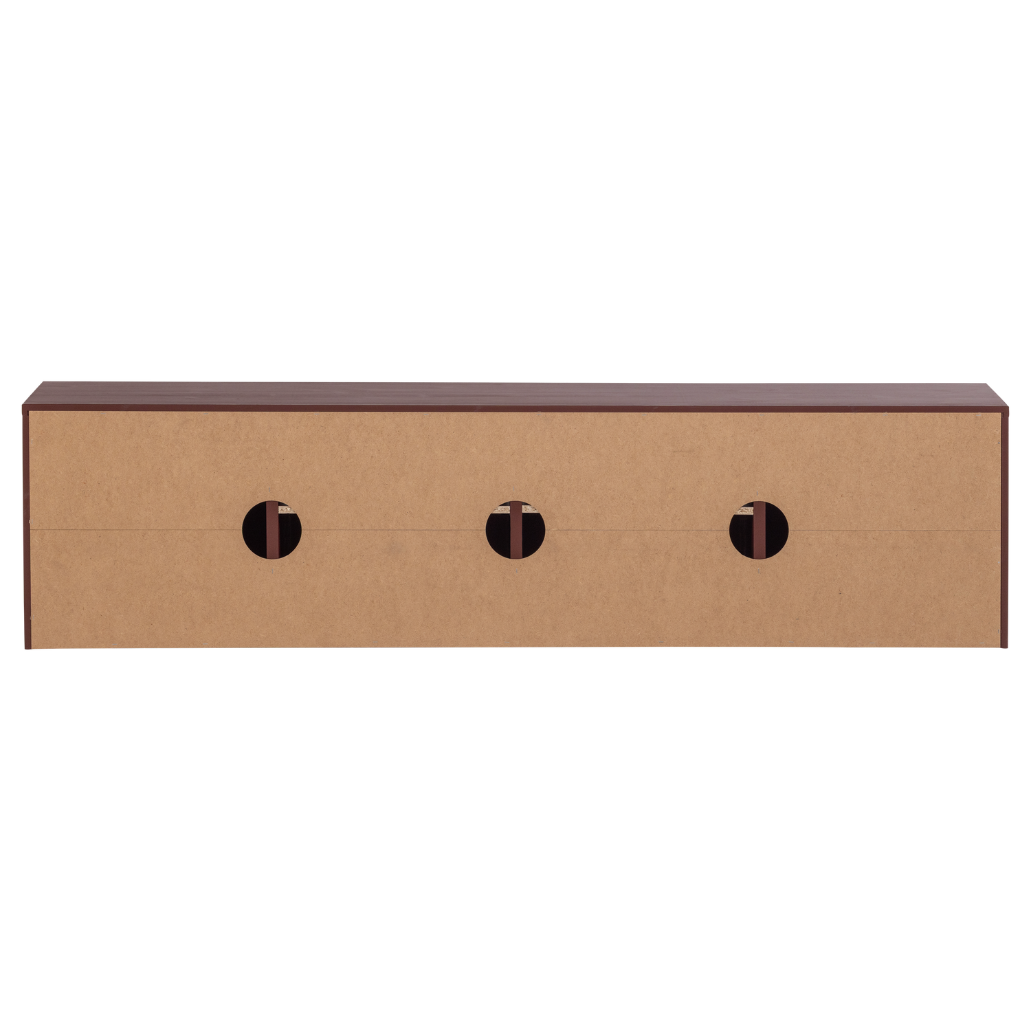 WOOOD mobila TV MEREL | Pin | Burgund | 50x200x39 cm