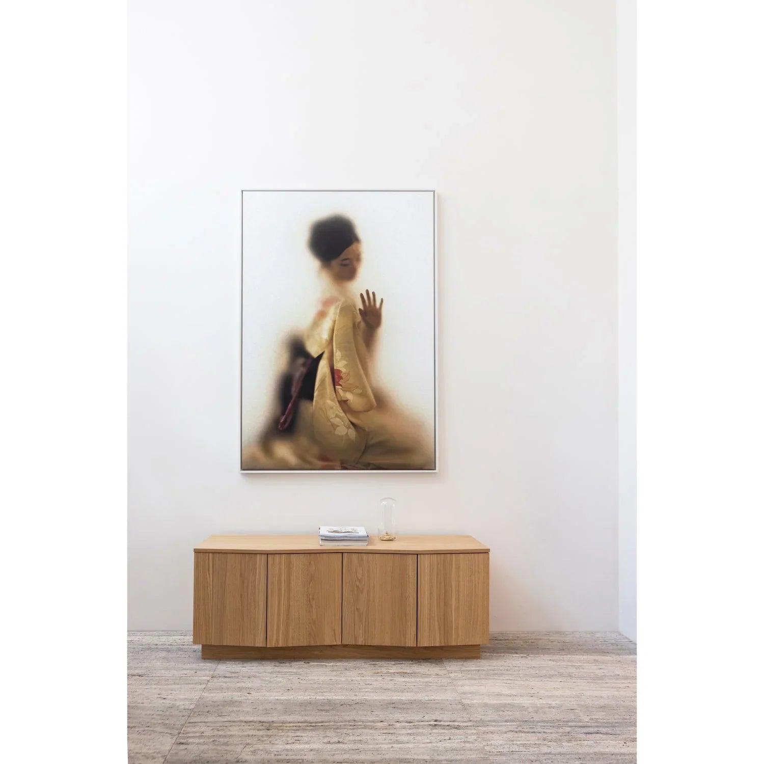 ZUMA TV UNIT 133 CM OAK VENEER TRANSPARANT [fsc]