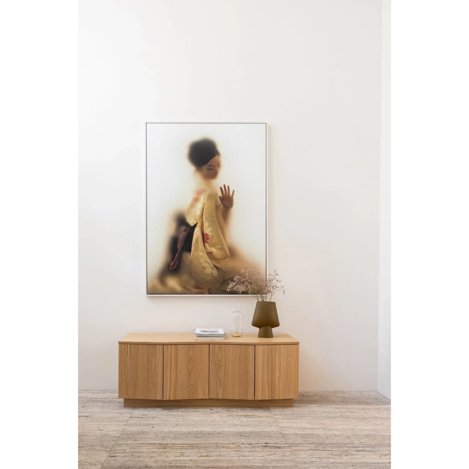 ZUMA TV UNIT 133 CM OAK VENEER TRANSPARANT [fsc]