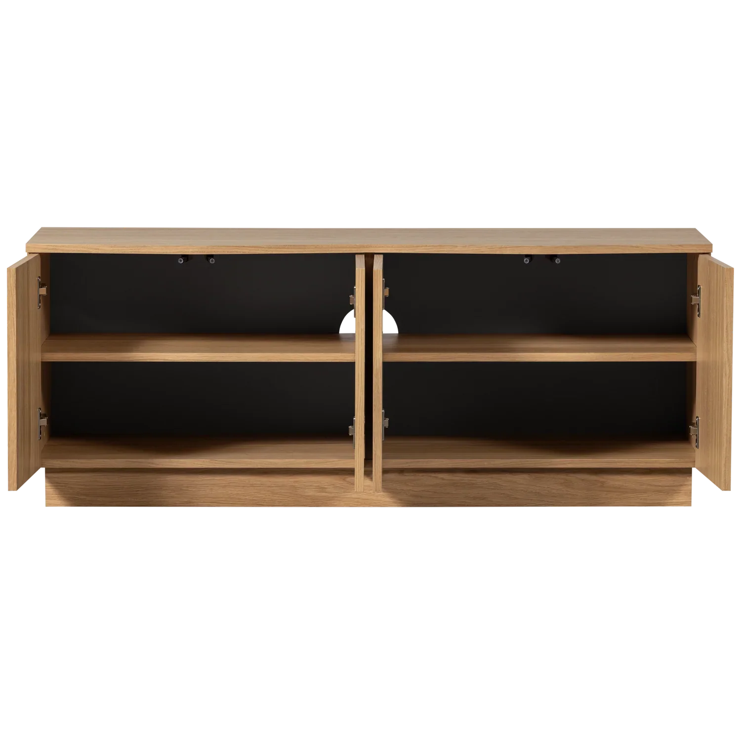 ZUMA TV UNIT 133 CM OAK VENEER TRANSPARANT [fsc]