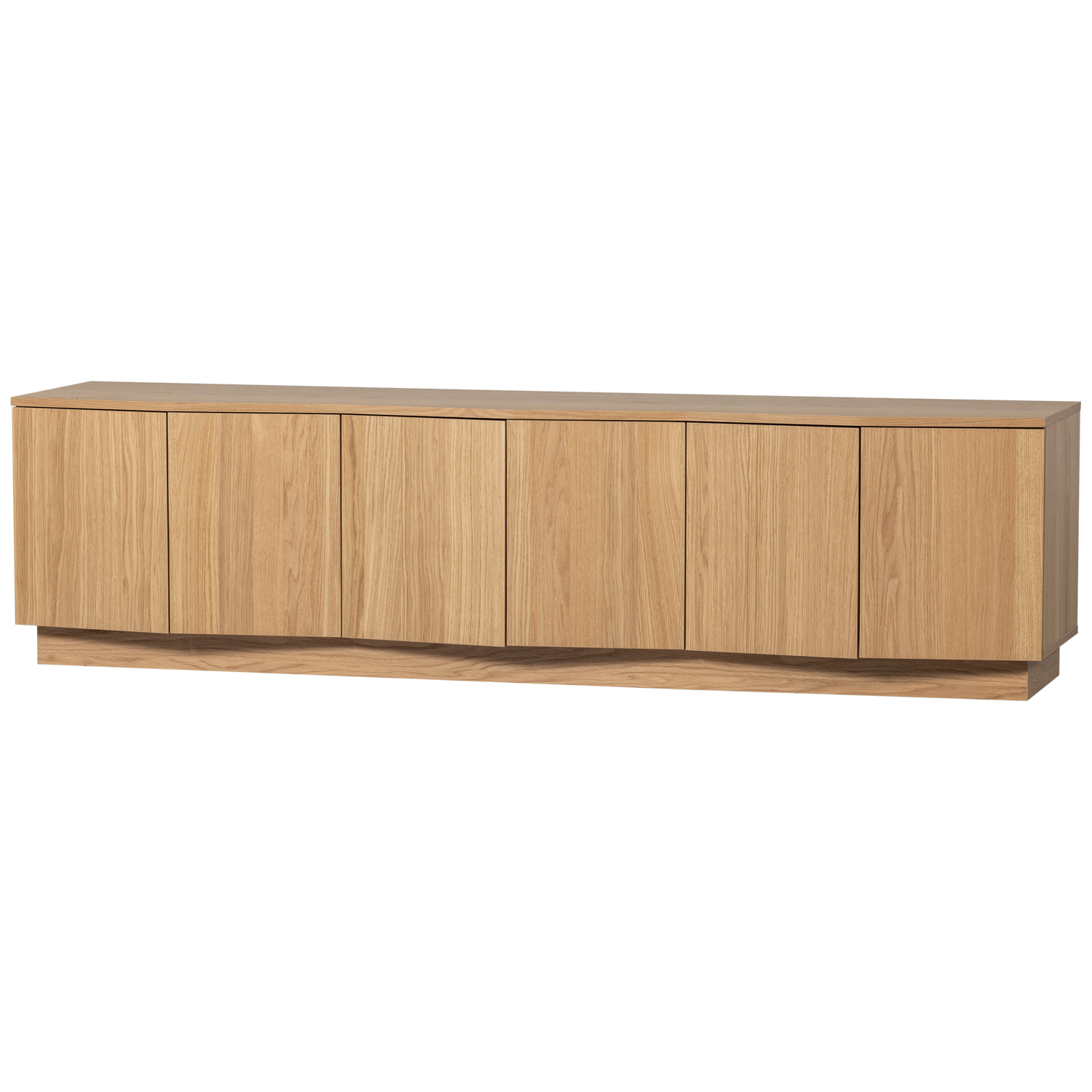 ZUMA TV UNIT 200 CM OAK VENEER TRANSPARANT [fsc]