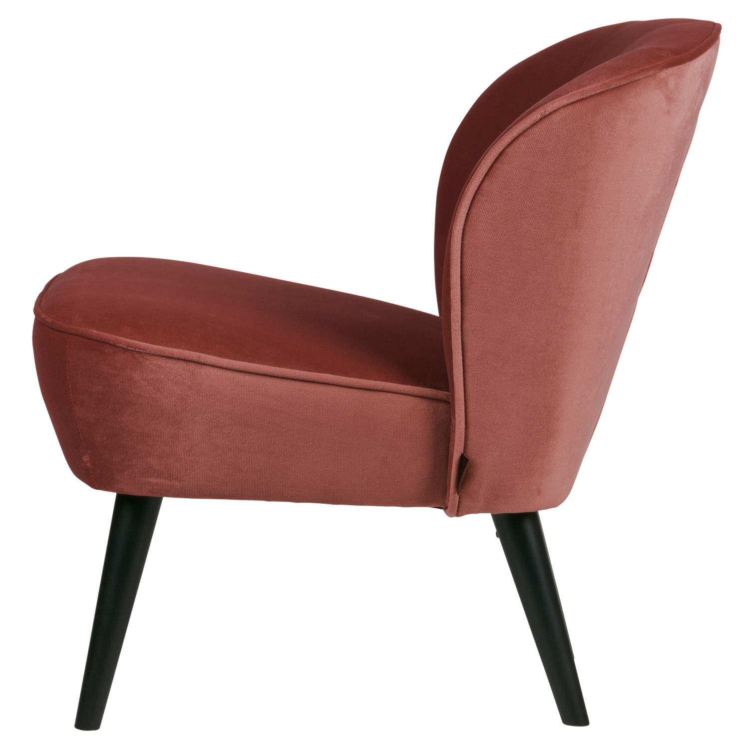 WOOOD fotoliu SARA ARMCHAIR VELVET | 100% Pes | Burgund | 71x59x70 cm