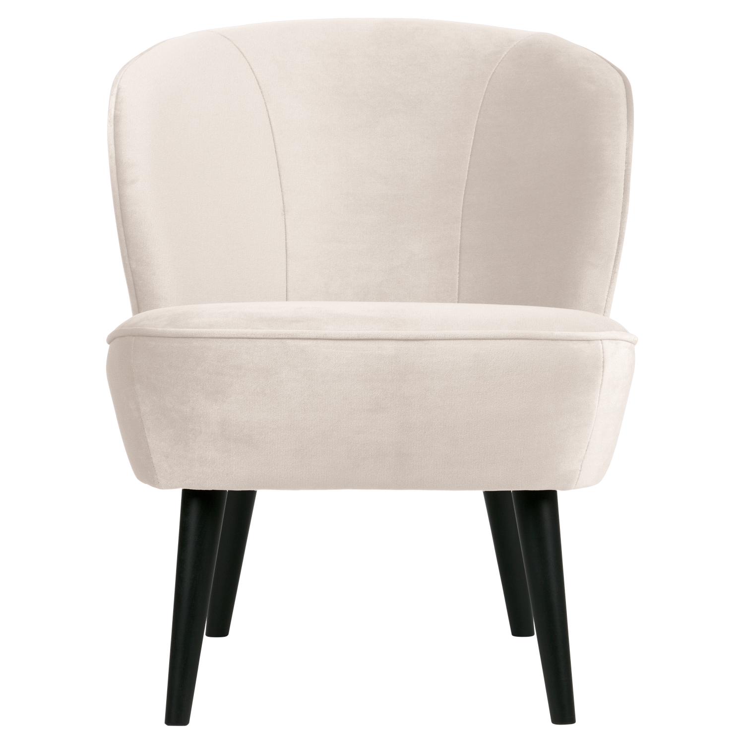 WOOOD fotoliu SARA ARMCHAIR VELVET OFF | 100% Pes | Alb murdar | 71x59x70 cm