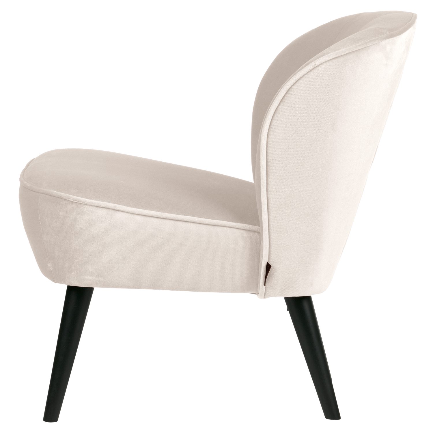 WOOOD fotoliu SARA ARMCHAIR VELVET OFF | 100% Pes | Alb murdar | 71x59x70 cm