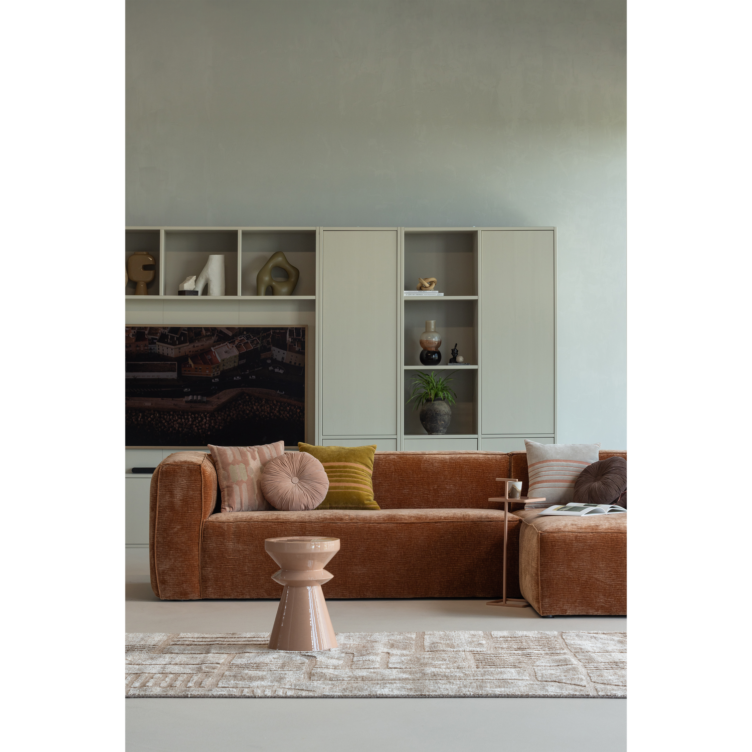 MEGGY STORAGE CABINET RIGHT 108 CM PINE DUST [fsc]