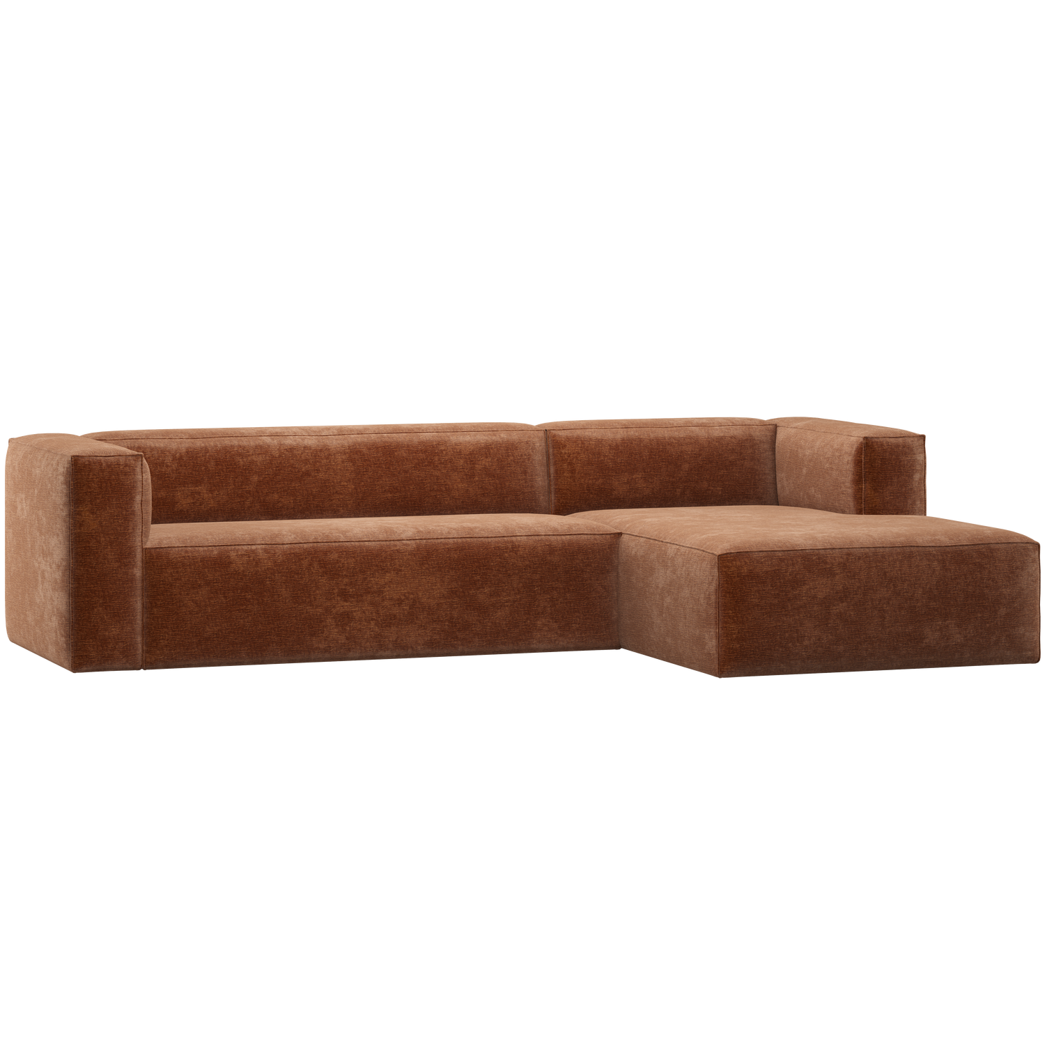 WOOOD canapea colt BEAN | 100% Pes | Terra | 73x305x175 cm