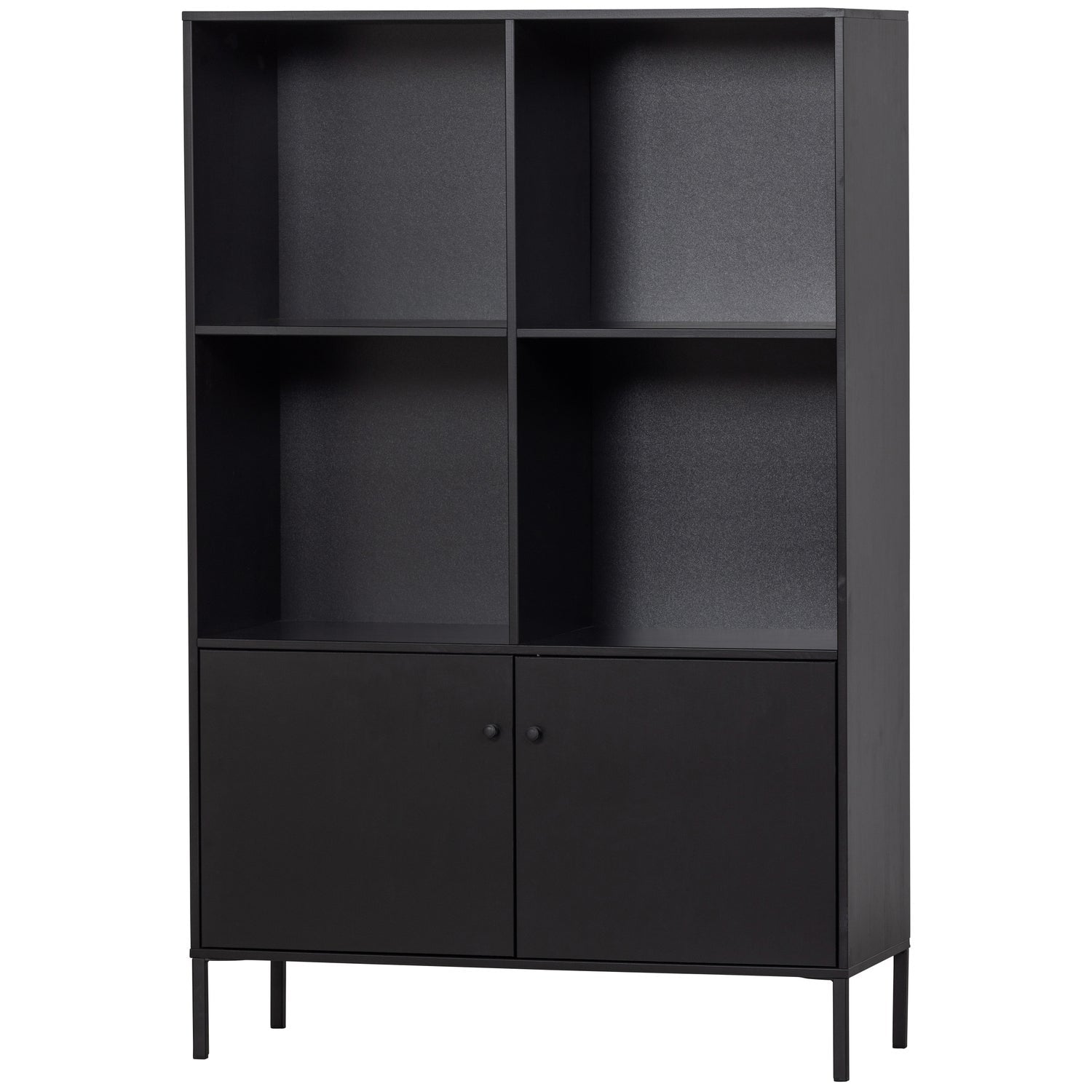 XAM OPEN CABINET PINE BLACK [fsc]