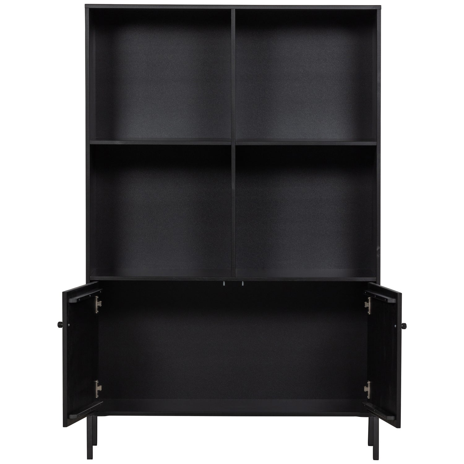 XAM OPEN CABINET PINE BLACK [fsc]