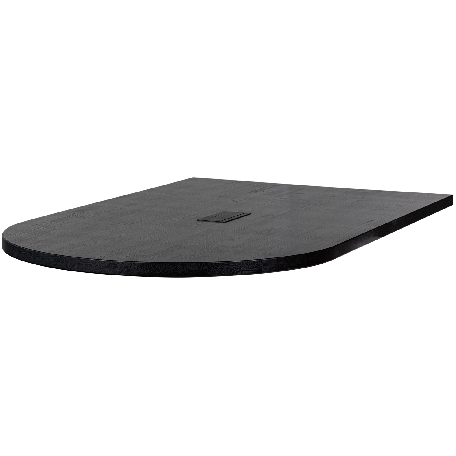 WOOOD blat masa TABLO LUNGO END | Ash | Negru | 5x210x120 cm