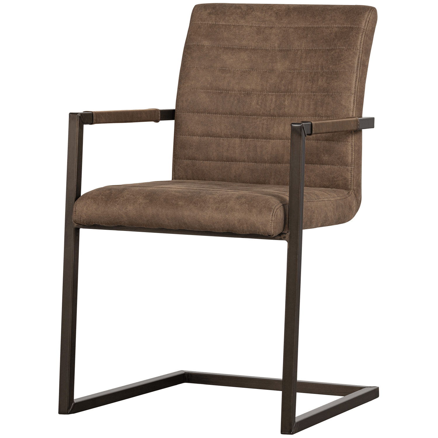 BAS DINING CHAIR LEATHERLOOK TAUPE