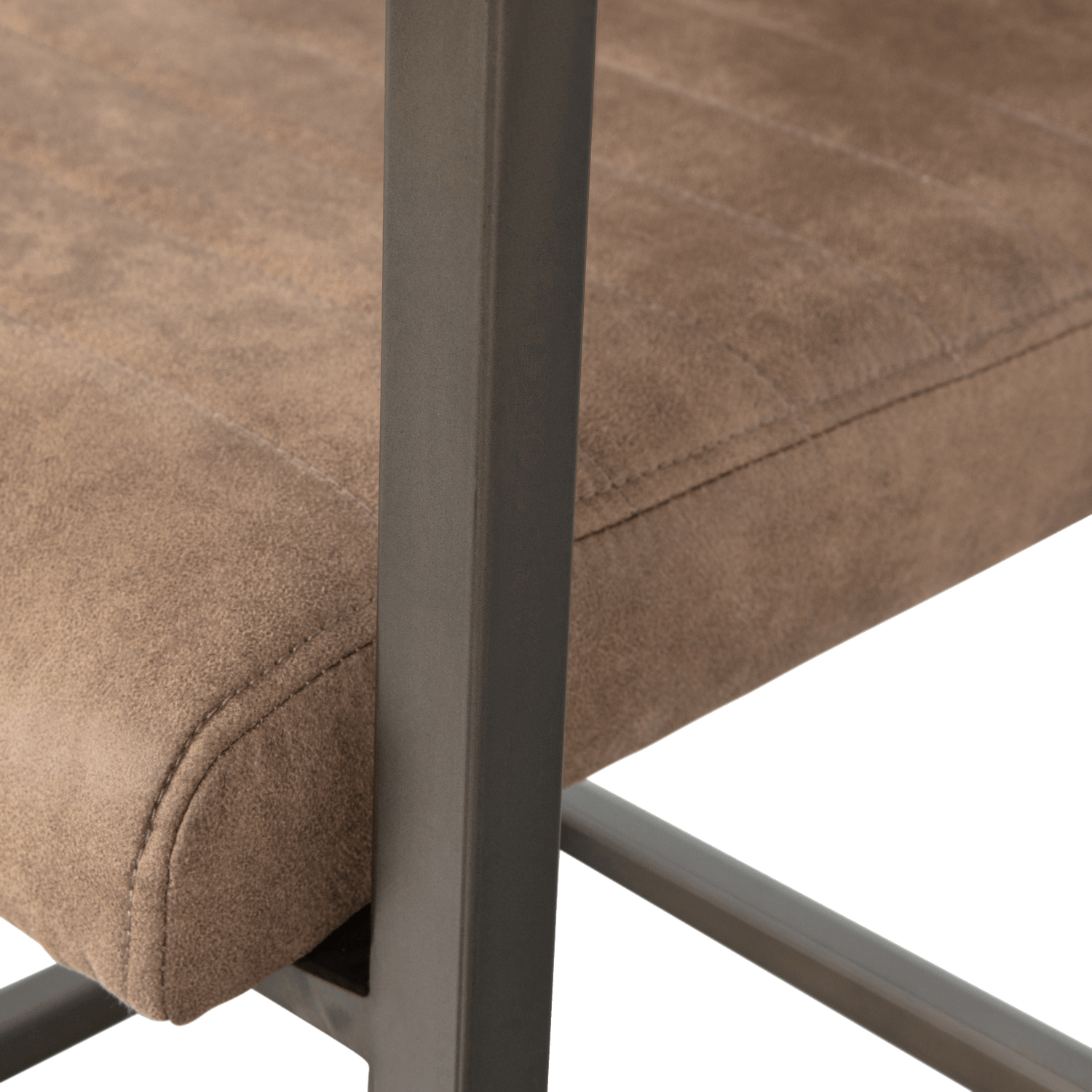 BAS DINING CHAIR LEATHERLOOK TAUPE