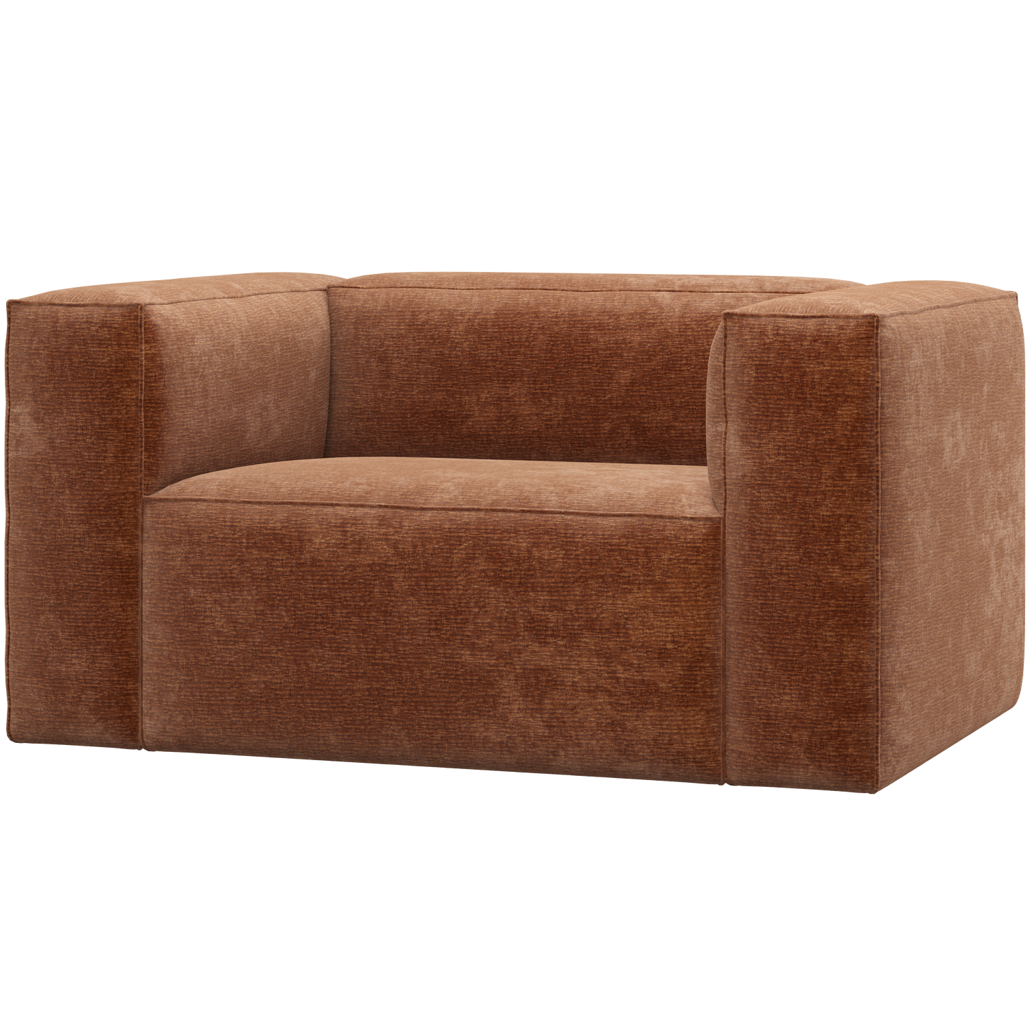 WOOOD fotoliu BEAN ARMCHAIR CHENILLE VELVET TERRA | 100% Pes | Terra | 74x146x98 cm