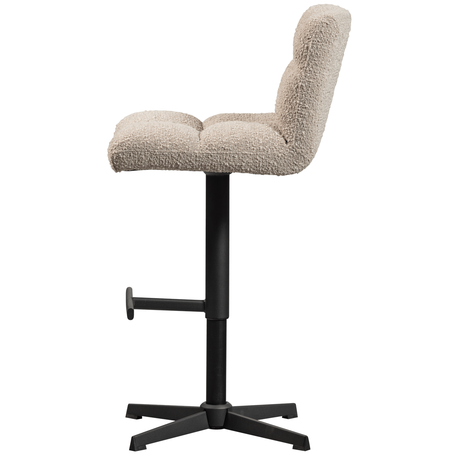 VINNY SWIVEL BAR STOOL BOUCLÉ SAND