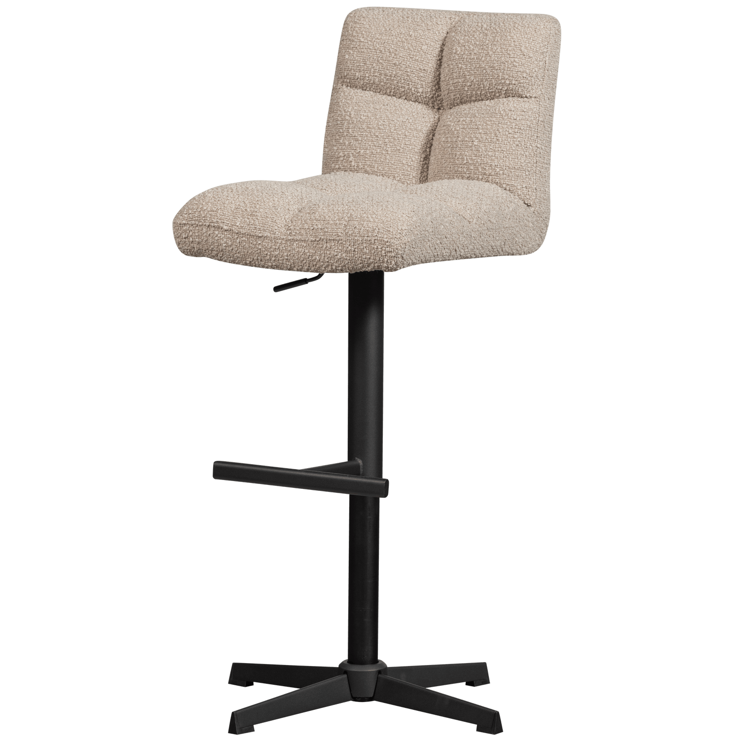 VINNY SWIVEL BAR STOOL BOUCLÉ SAND