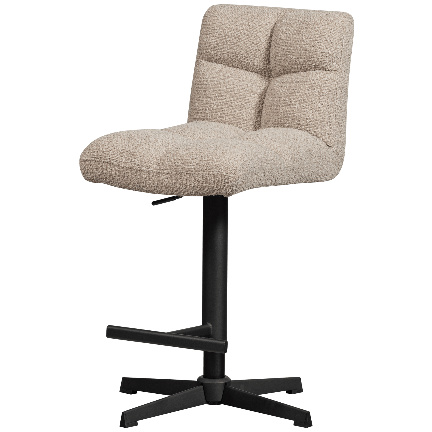 VINNY SWIVEL BAR STOOL BOUCLÉ SAND