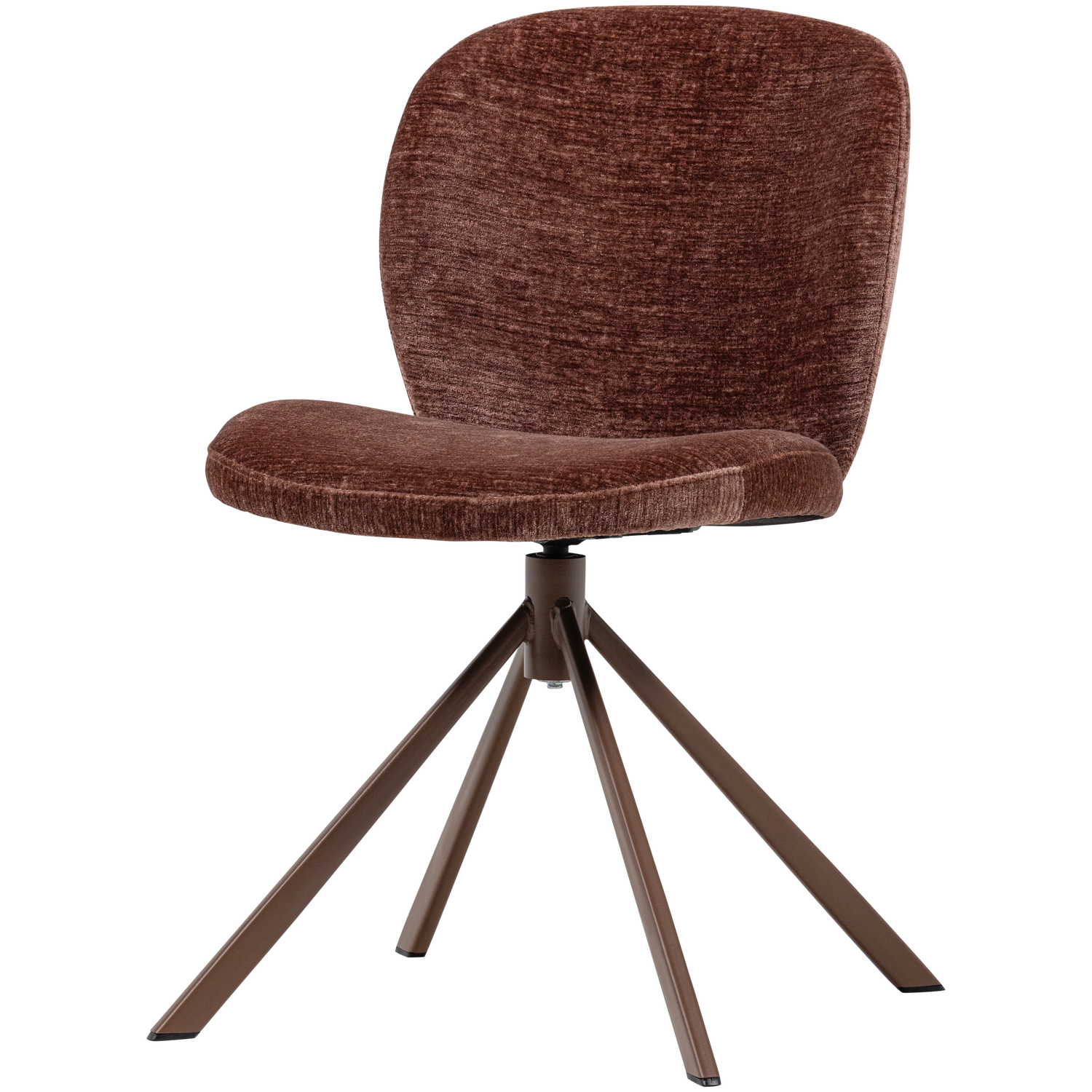 FEMKE DINING CHAIR CHENILLE BROWN