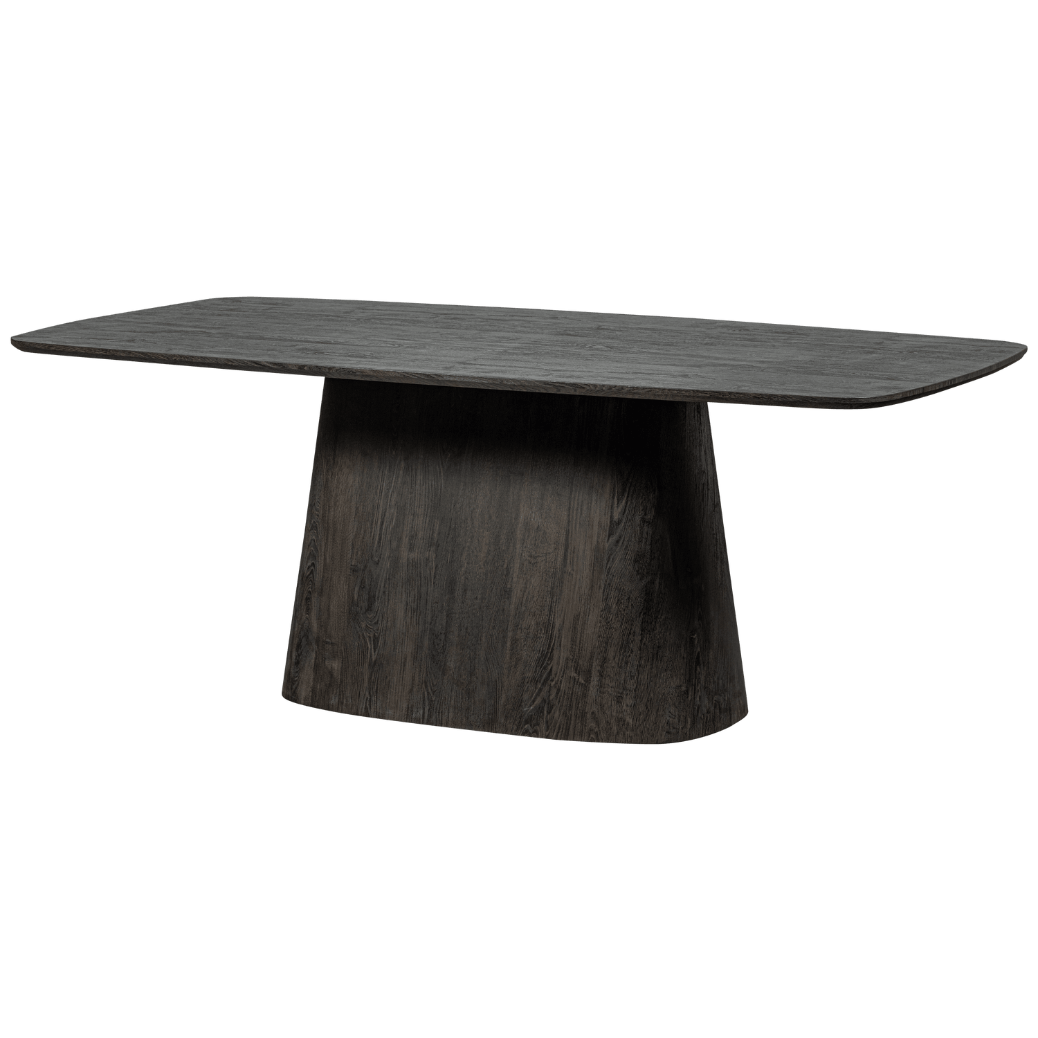 LEAH DINING TABLE MDF DARK BROWN 200x105CM