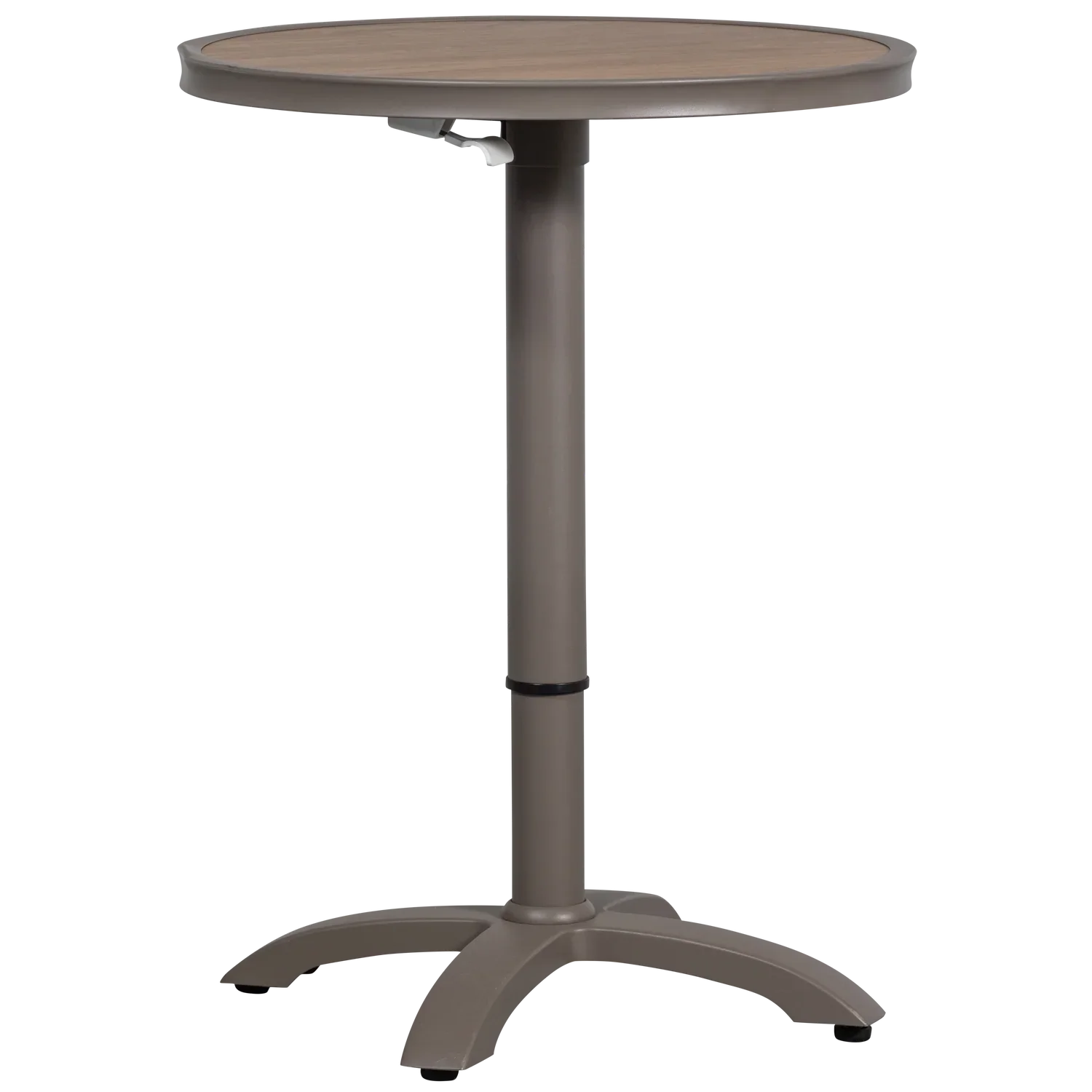 JEPPE HEIGHT ADJUSTABLE BAR TABLE GARDEN ALUMINUM BROWN/GREY