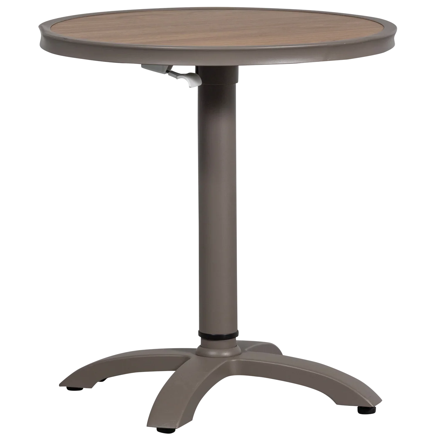 JEPPE HEIGHT ADJUSTABLE BAR TABLE GARDEN ALUMINUM BROWN/GREY