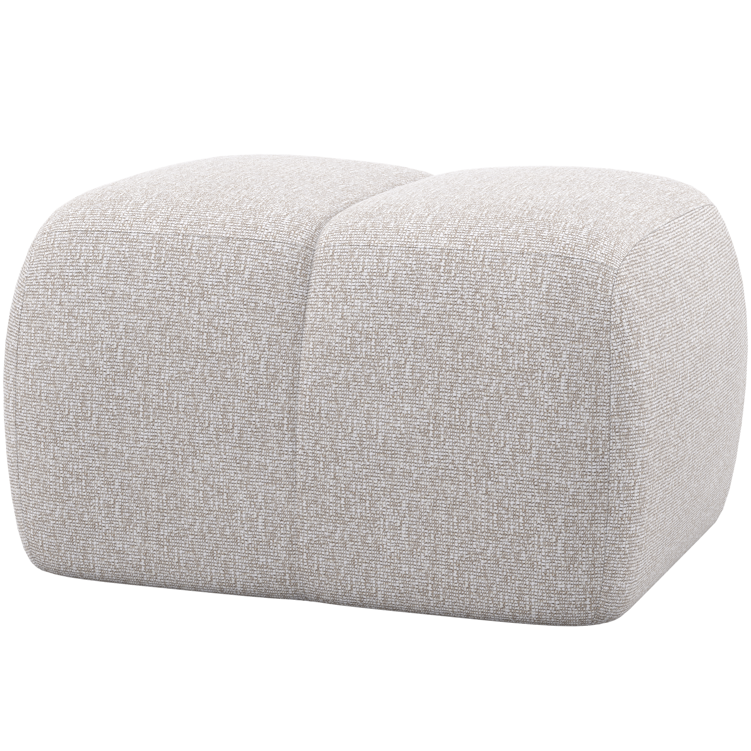 WOOOD puf MOJO | 100% Pes | Ecru | 45x84x64 cm