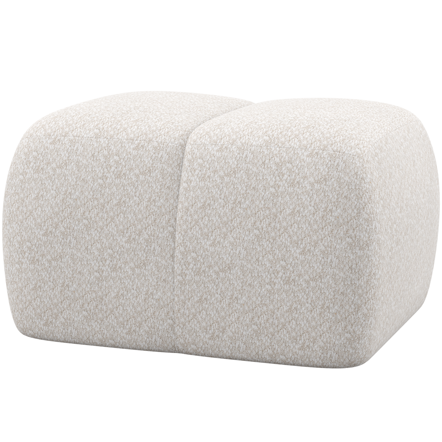 WOOOD puf MOJO | 100% Pes | Ecru | 45x84x64 cm