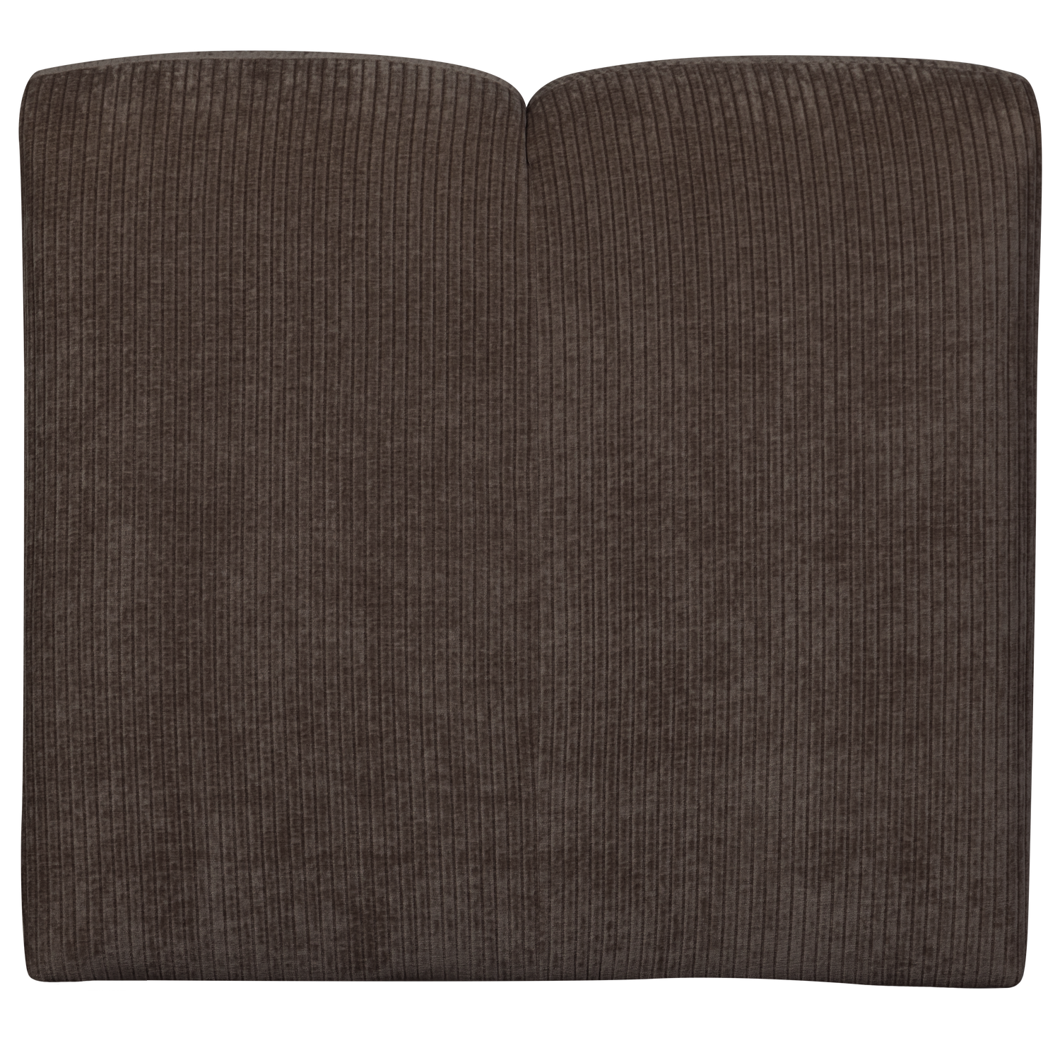 WOOOD canapea modulara MOJO 1-SEATER ELEMENT RIB FABRIC | 100% Pes | Maro | 74x84x97 cm