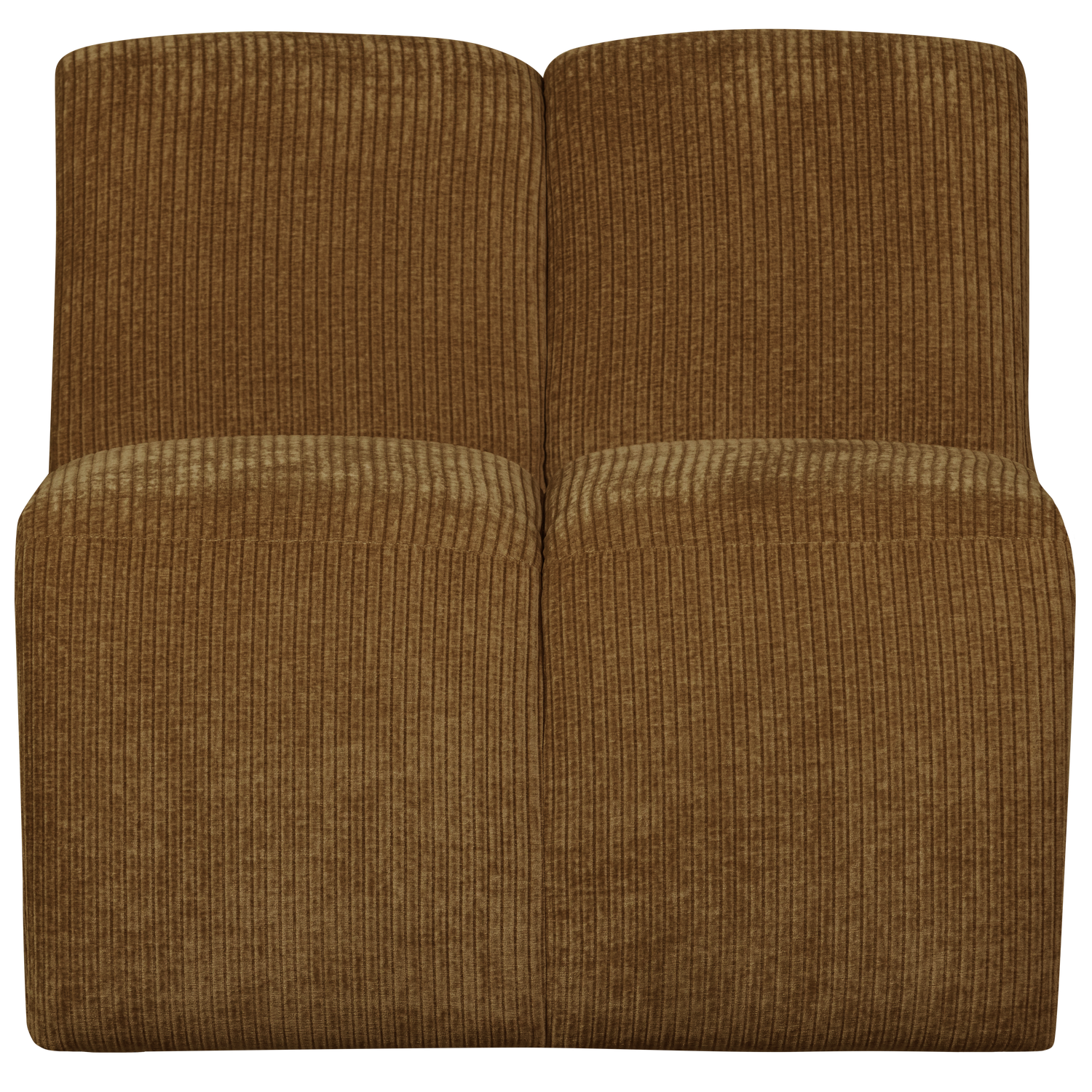 WOOOD canapea modulara MOJO 1-SEATER ELEMENT RIB FABRIC | 100% Pes | Galben | 74x84x97 cm