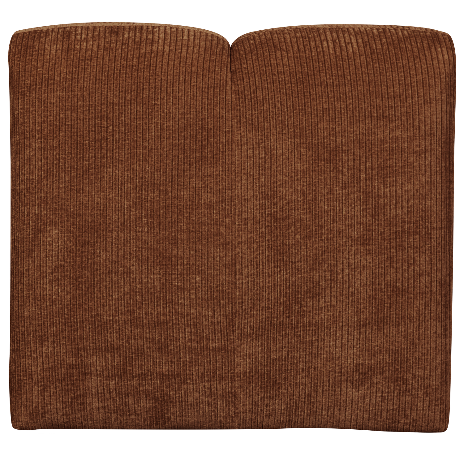 WOOOD canapea modulara MOJO 1-SEATER ELEMENT RIB FABRIC | 100% Pes | Maro | 74x84x97 cm