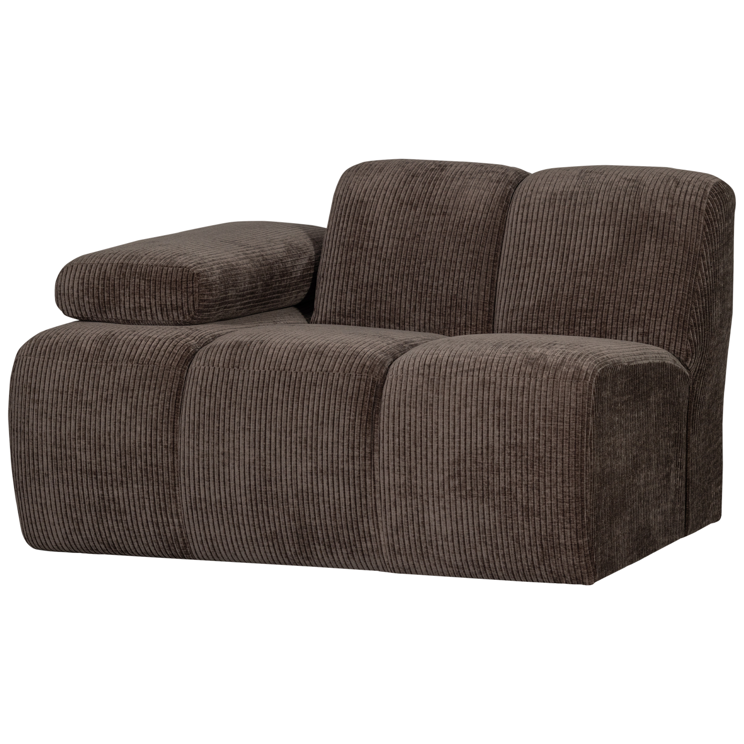 WOOOD canapea modulara MOJO 1-SEATER ELEMENT | 100% Pes | Maro | 74x124x97 cm