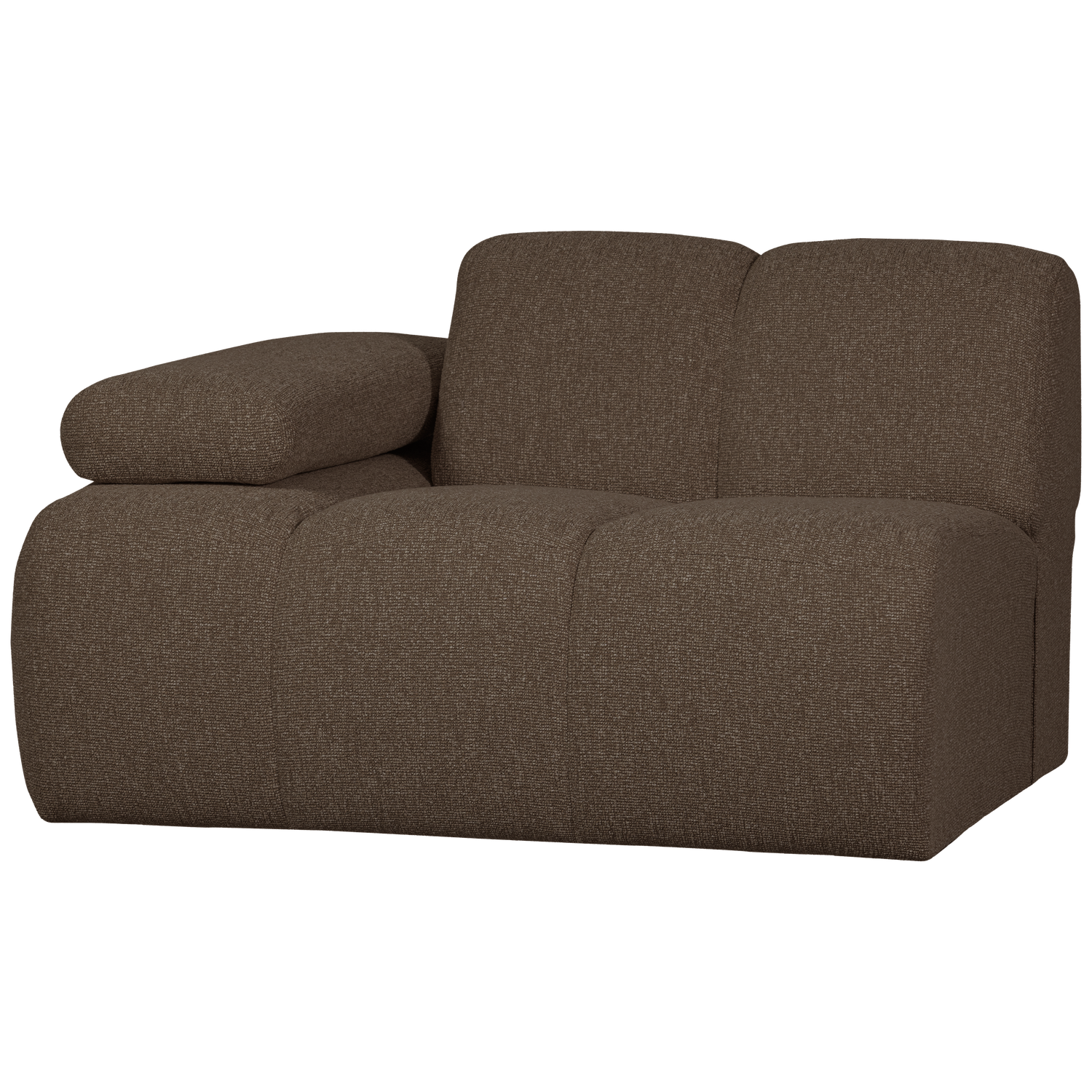 WOOOD canapea modulara MOJO 1-SEATER ELEMENT | 100% Pes | Maro | 74x124x97 cm