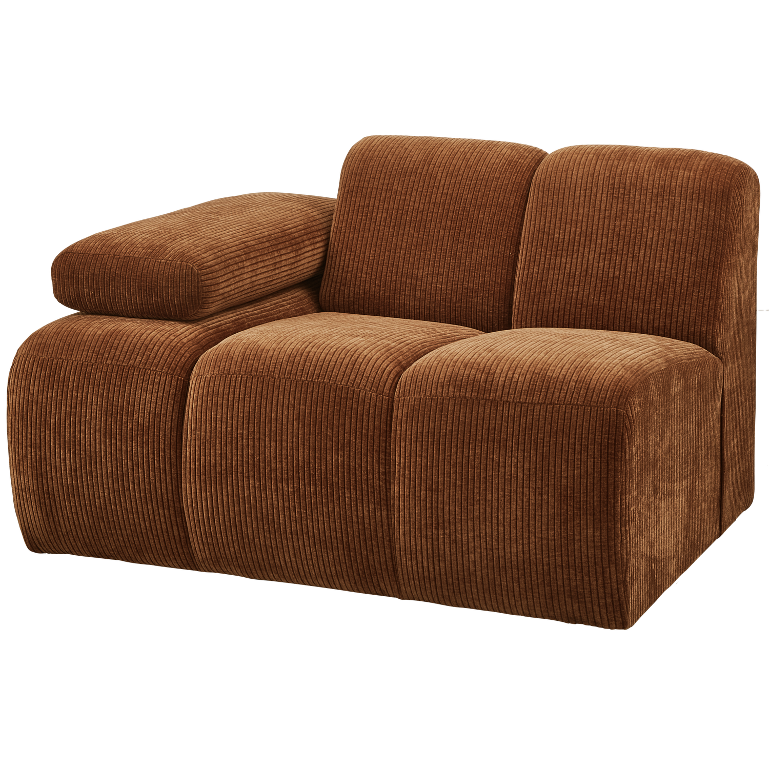 WOOOD canapea modulara MOJO 1-SEATER ELEMENT | 100% Pes | Maro | 74x124x97 cm
