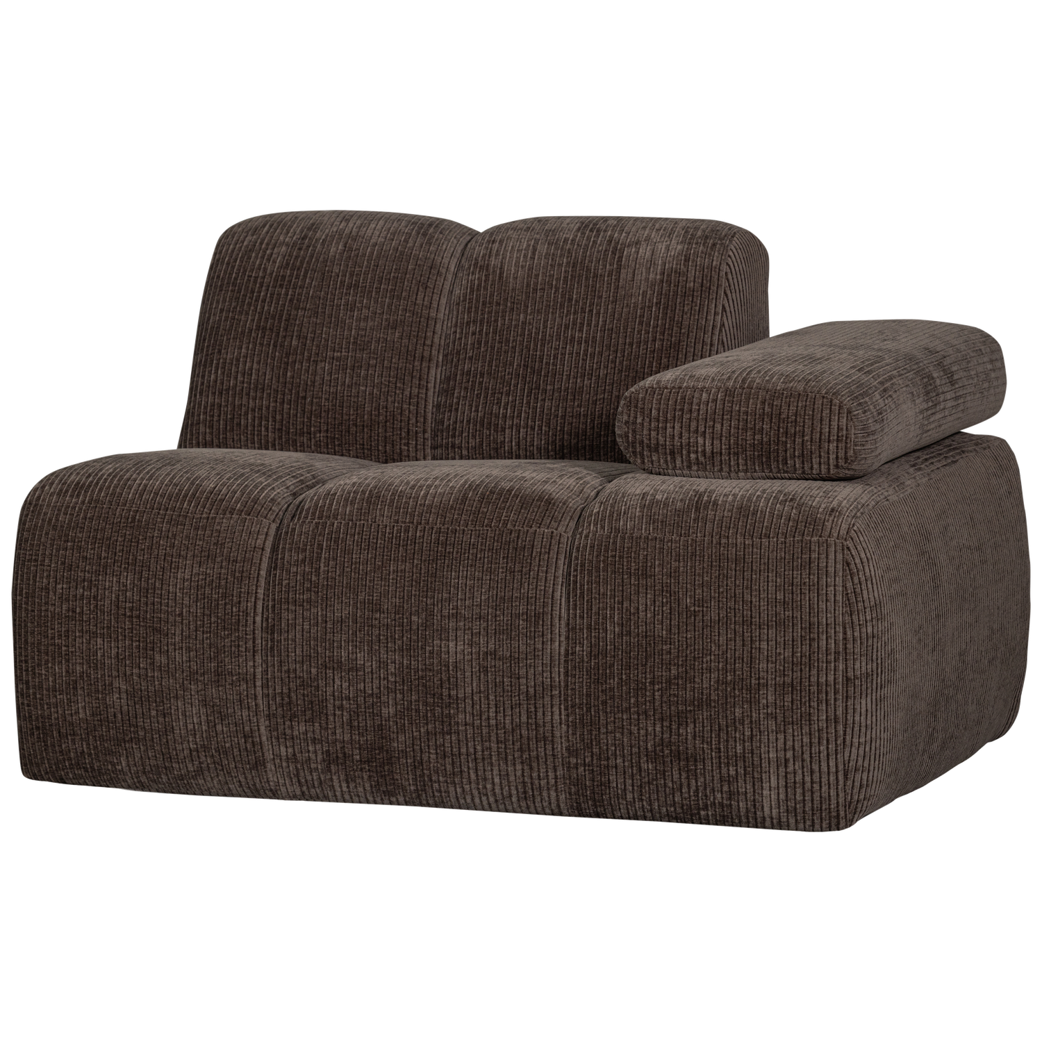 WOOOD canapea modulara MOJO 1-SEATER ELEMENT | 100% Pes | Maro | 74x124x97 cm